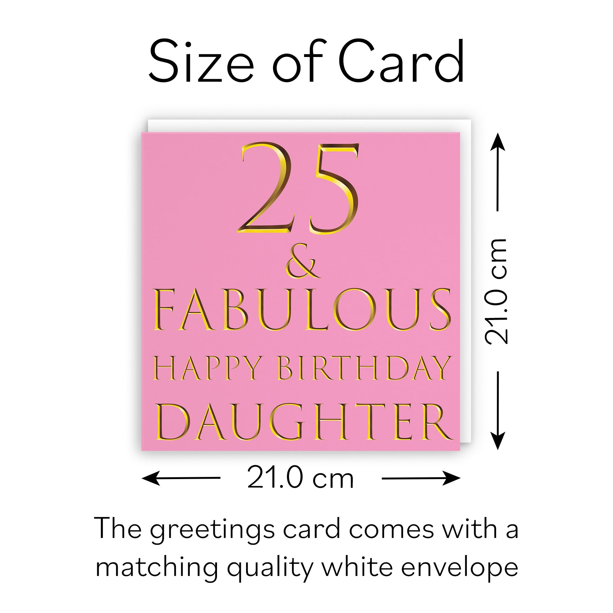 Large Daughter 25th Birthday Card Still Totally Fabulous - Default Title (B0BBMWPYNW)