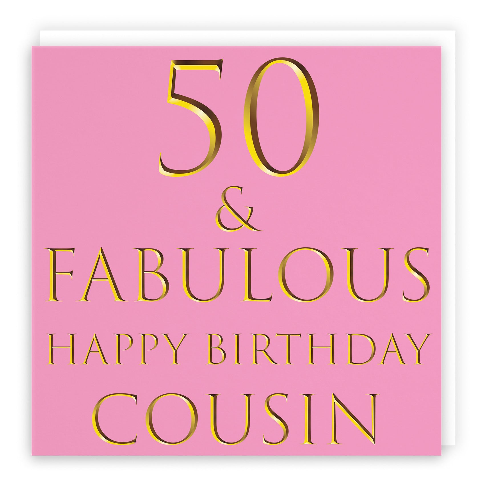 Large Cousin 50th Birthday Card Still Totally Fabulous - Default Title (B0BBMWR9QV)