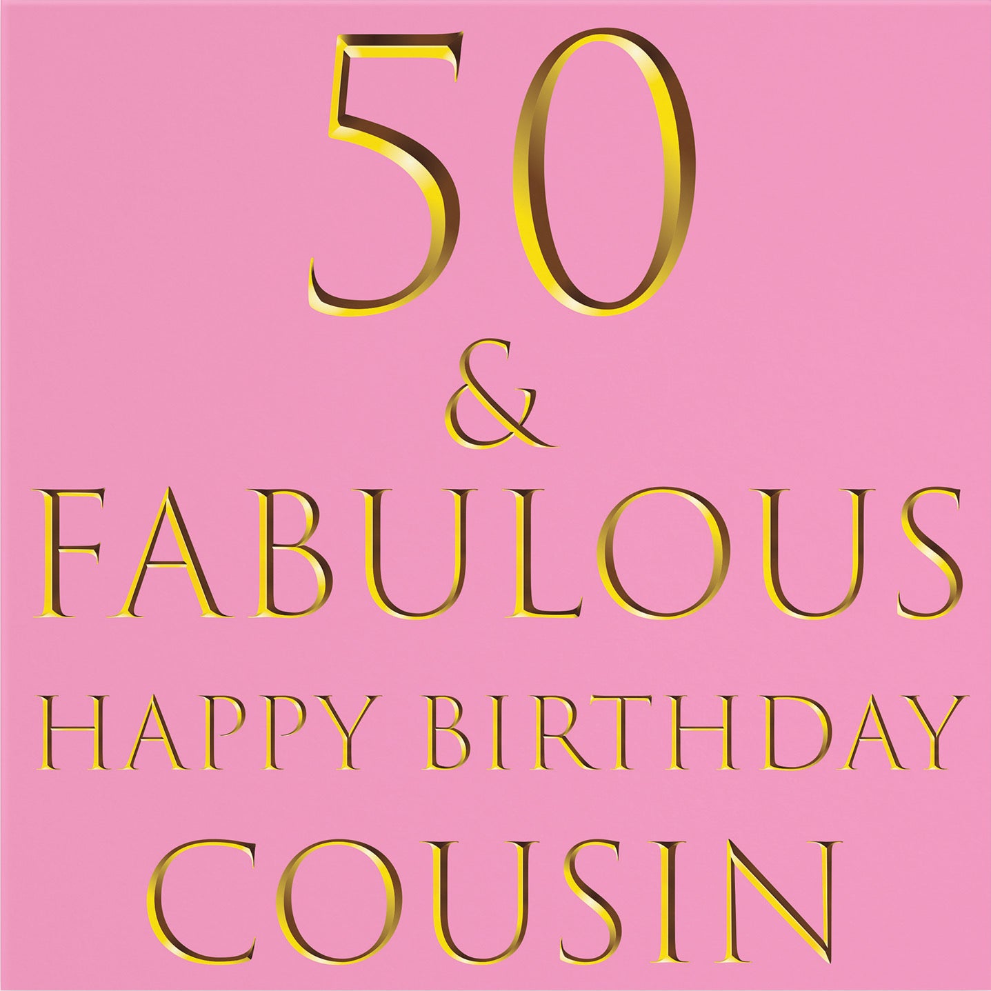 Large Cousin 50th Birthday Card Still Totally Fabulous - Default Title (B0BBMWR9QV)