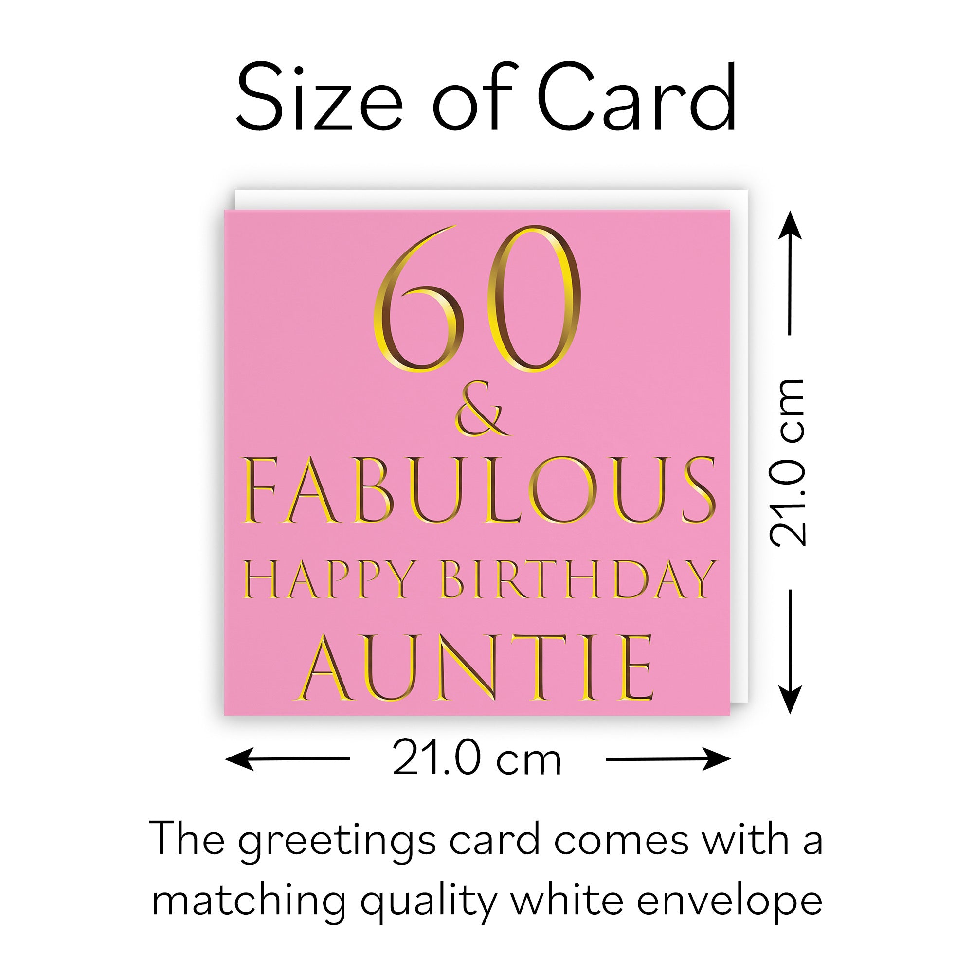 Large Auntie 60th Birthday Card Still Totally Fabulous - Default Title (B0BBMWV7GR)