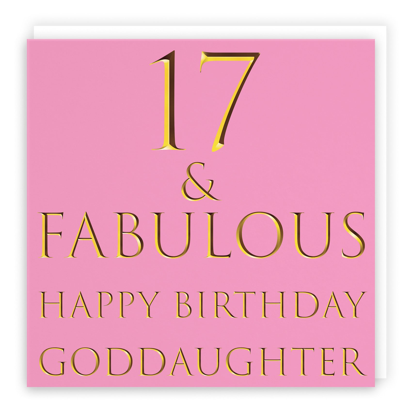 Large Goddaughter 17th Birthday Card Still Totally Fabulous - Default Title (B0BBMWX595)