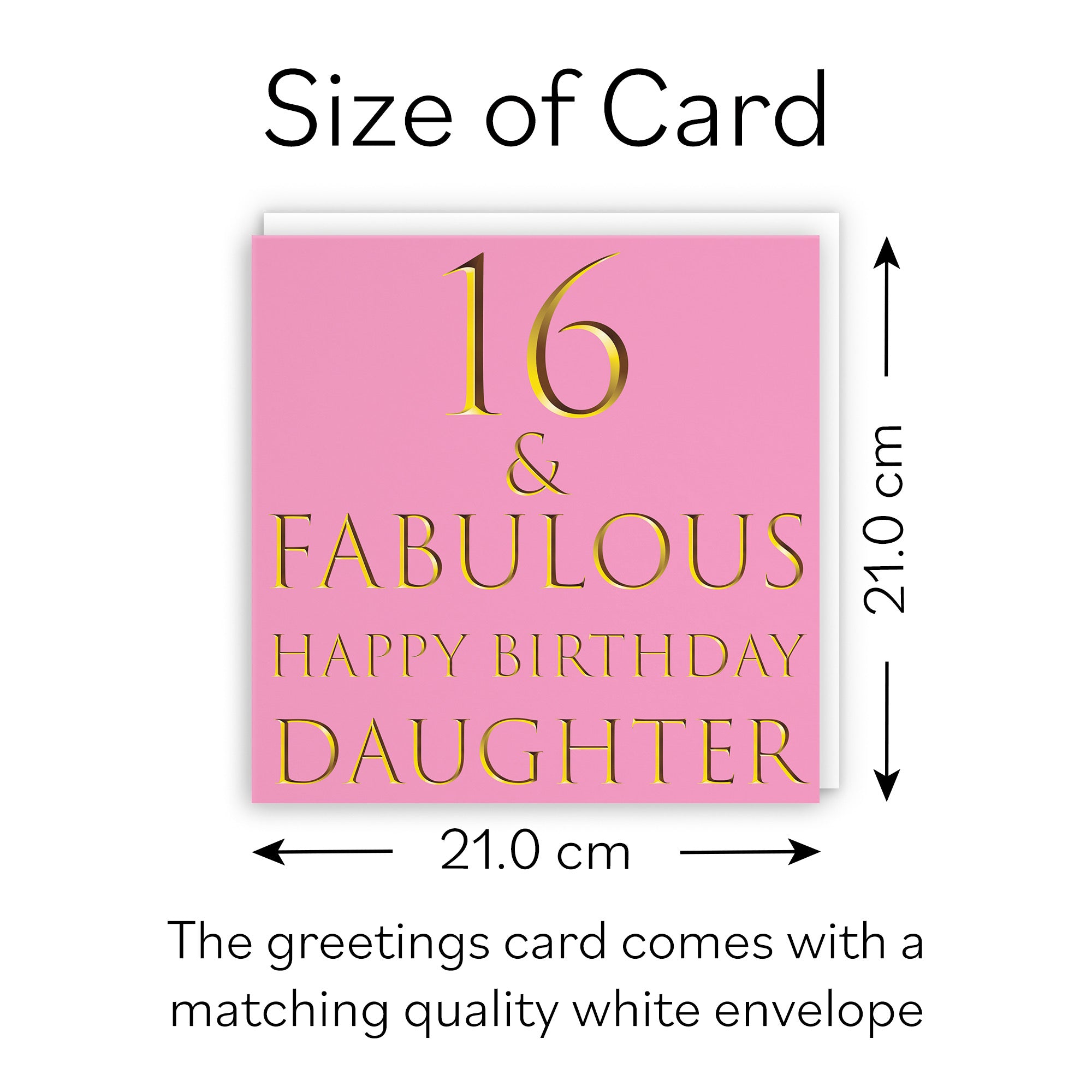 Large Daughter 16th Birthday Card Still Totally Fabulous - Default Title (B0BBMX7NP8)