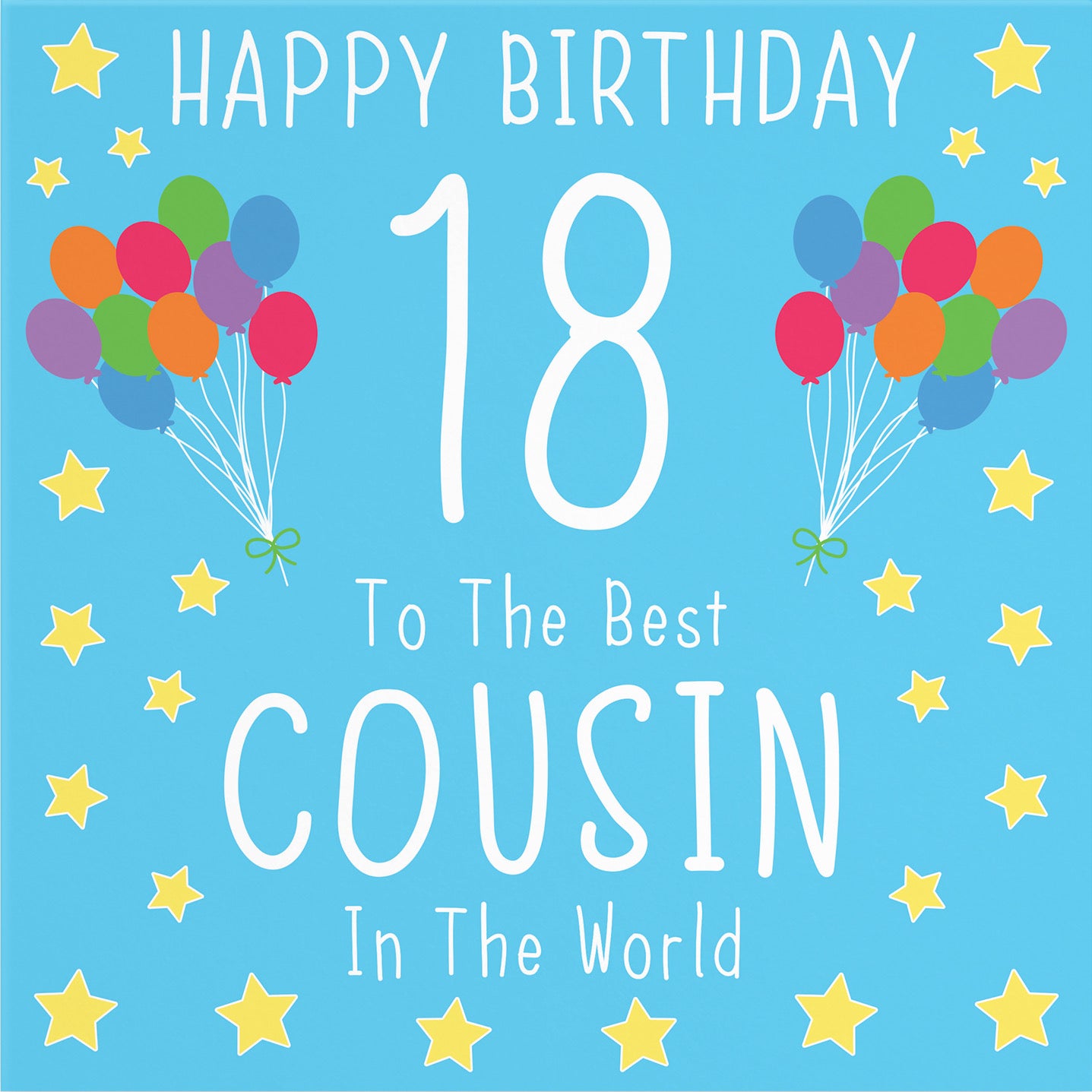 Large Cousin 18th Male Birthday Card Iconic - Default Title (B0BBMXC7XM)