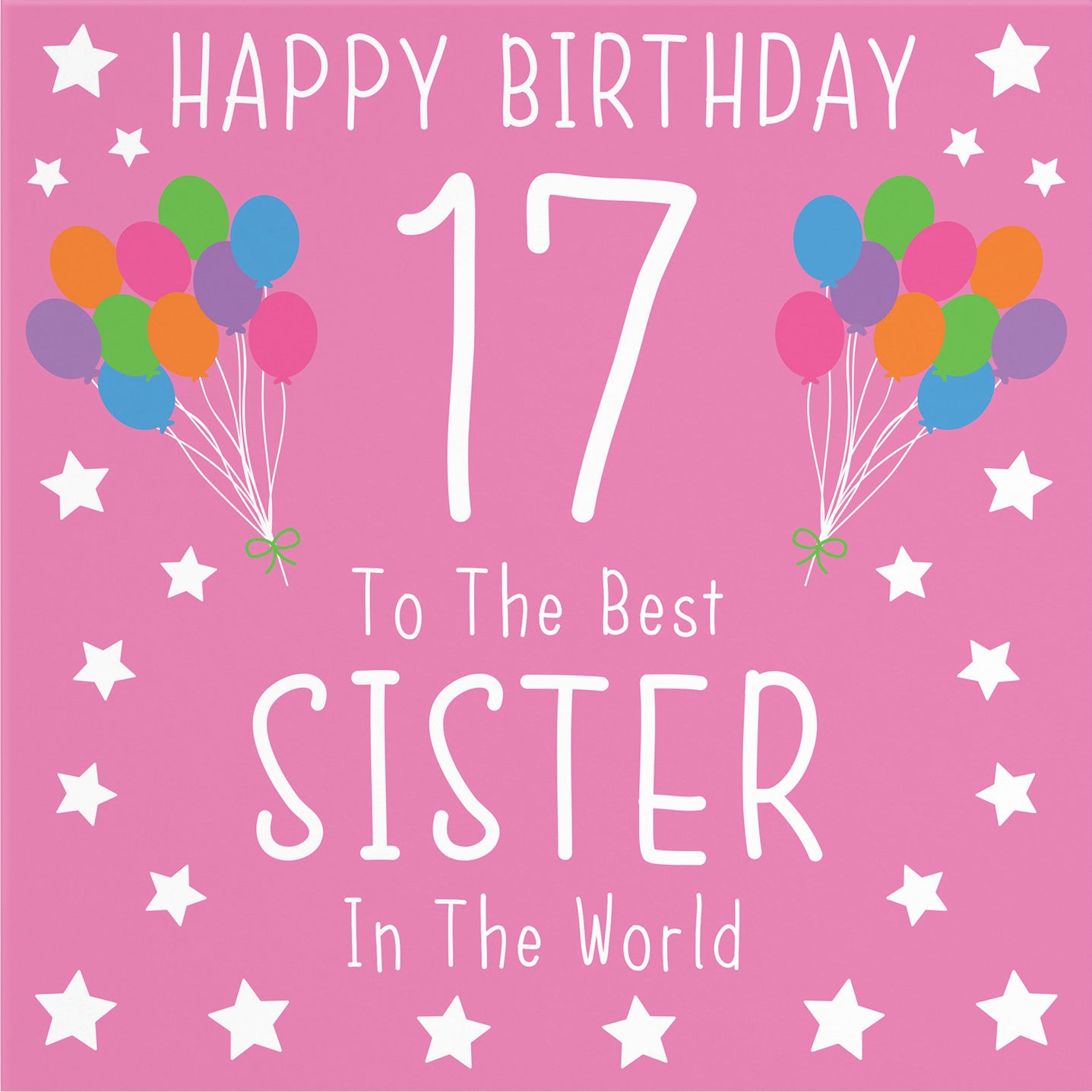Large Sister 17th Birthday Card Iconic - Default Title (B0BBMXCL5M)