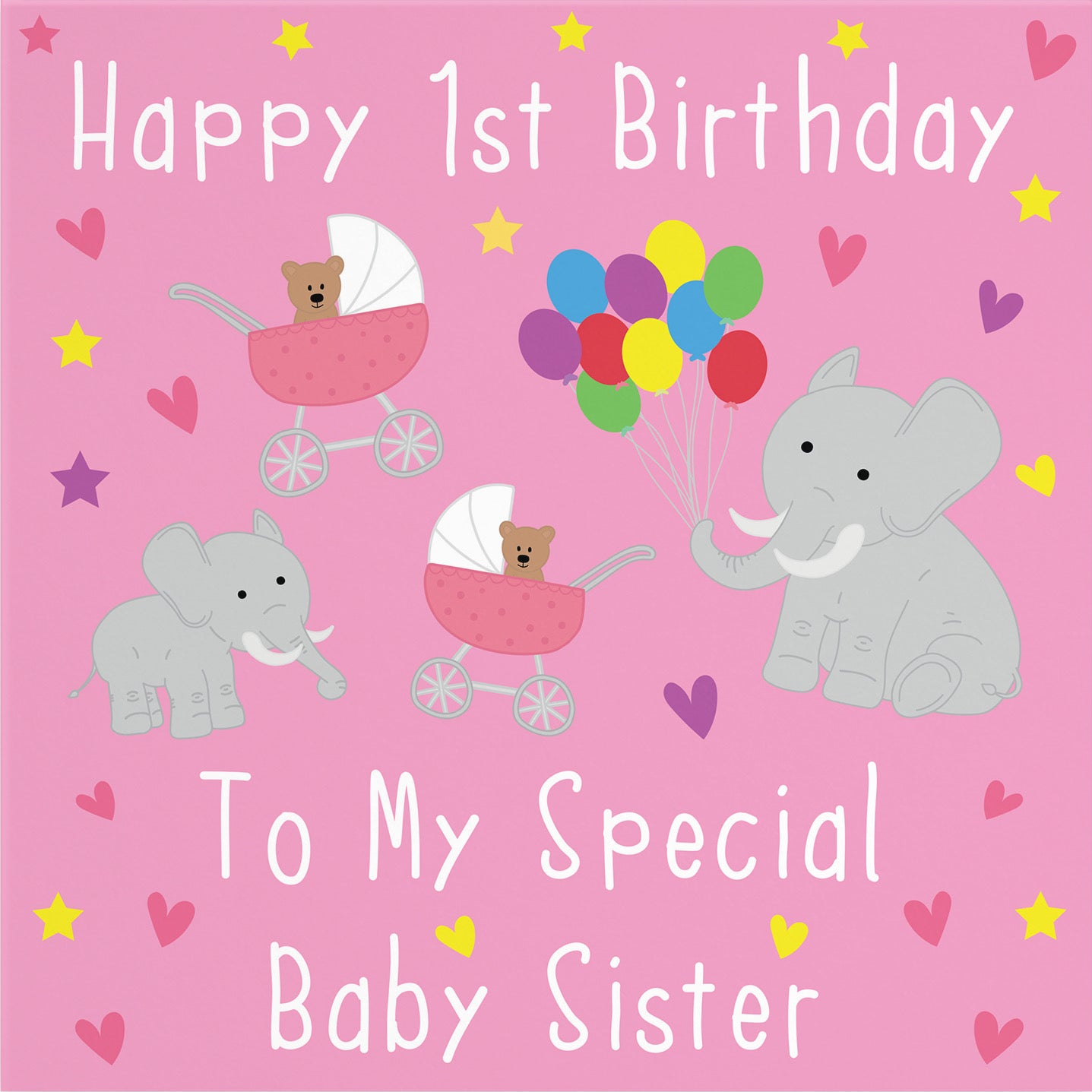 Large Sister 1st Birthday Card Iconic - Default Title (B0BBMXJ4SN)
