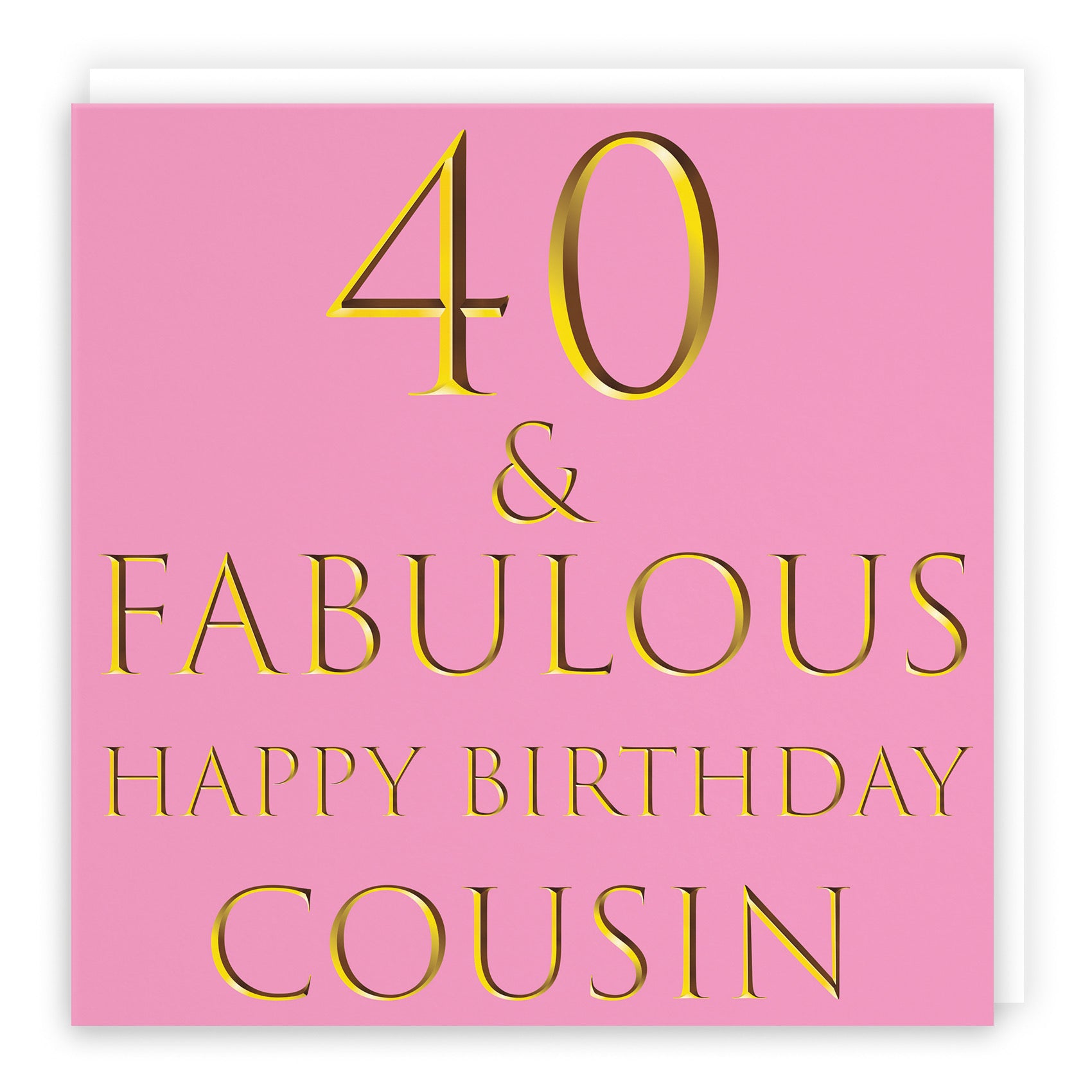 Large Cousin 40th Birthday Card Still Totally Fabulous - Default Title (B0BBMXJX2V)