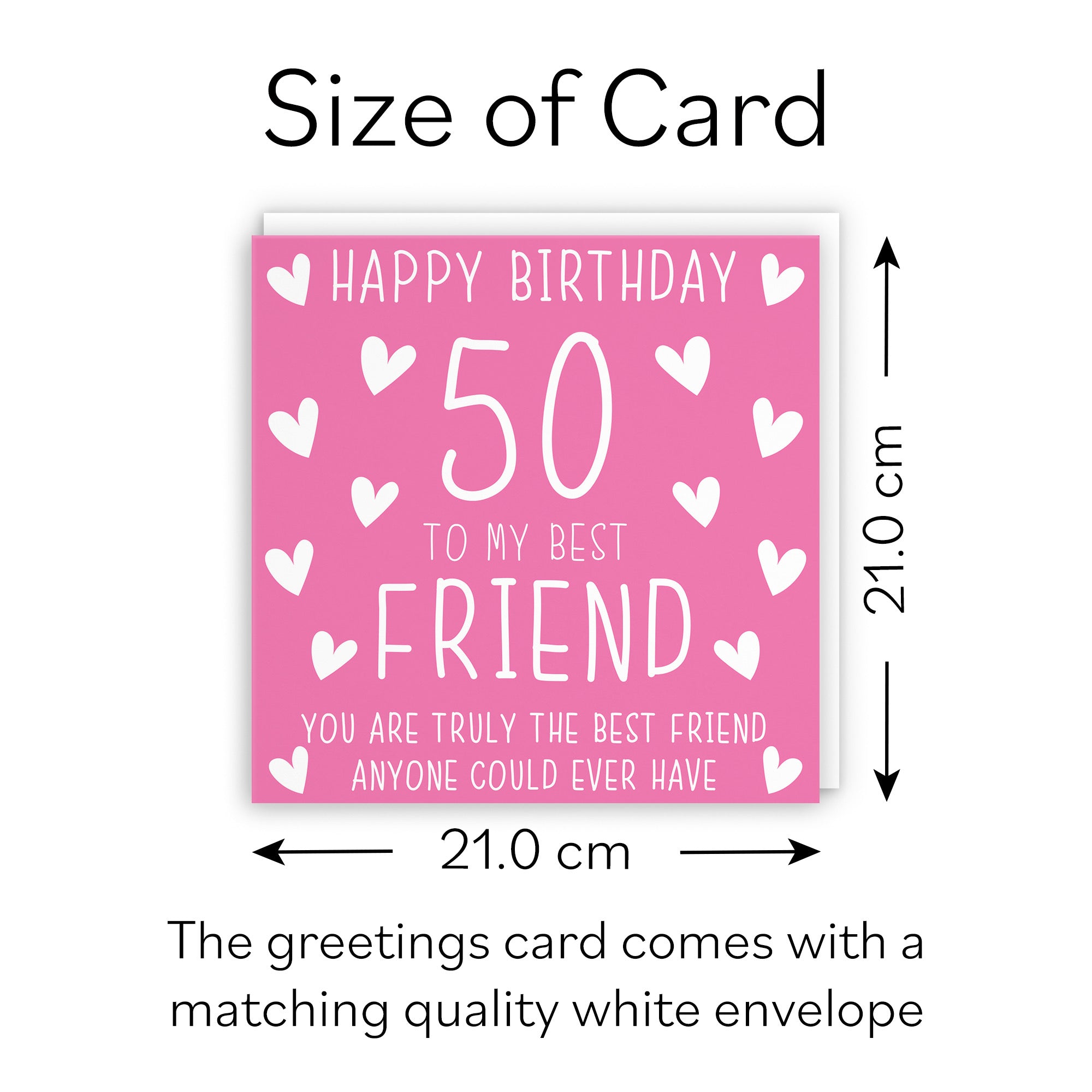 Large Friend 50th Birthday Card Iconic - Default Title (B0BBMXNLTG)