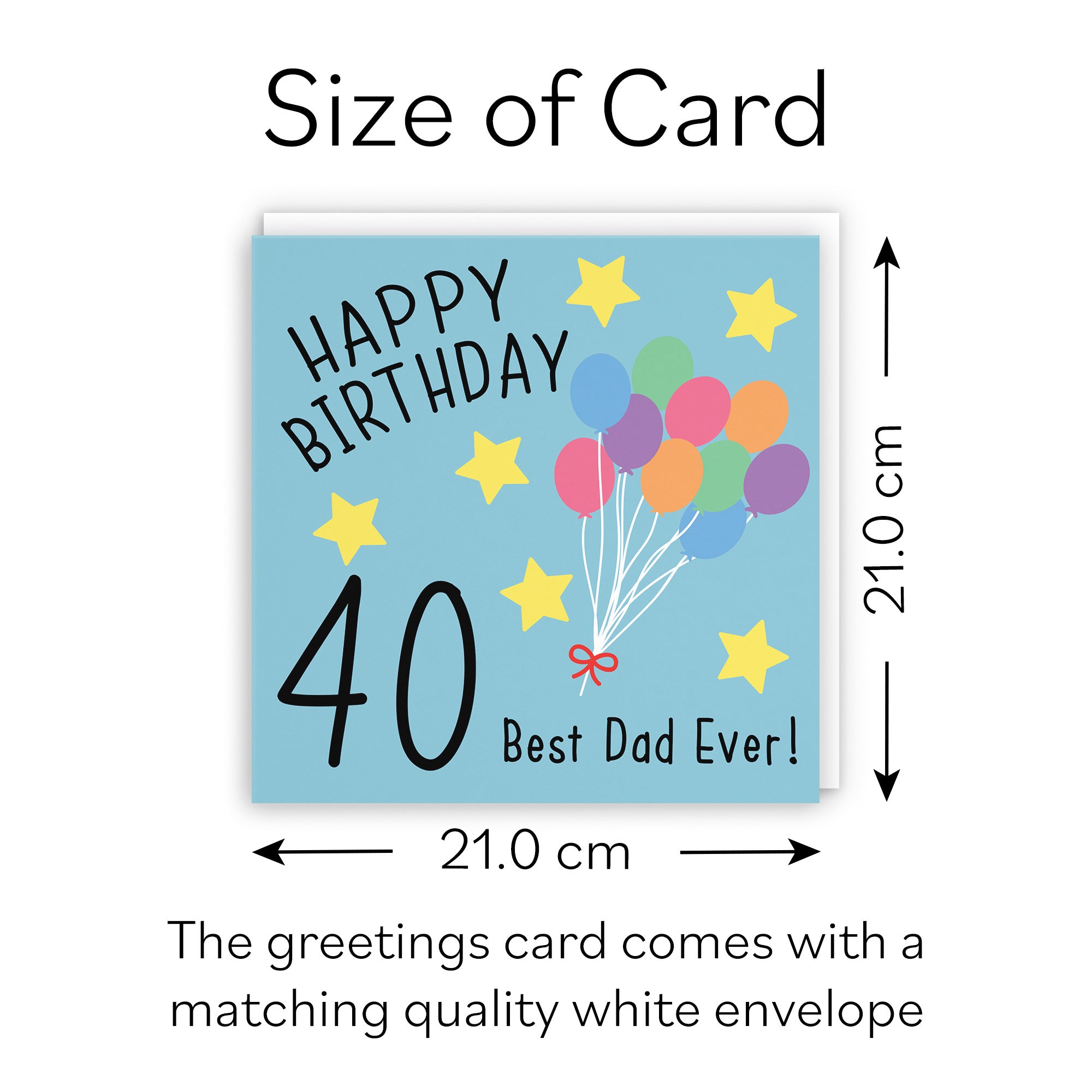 Large Dad 40th Birthday Card Original - Default Title (B0BBMXQ24Q)