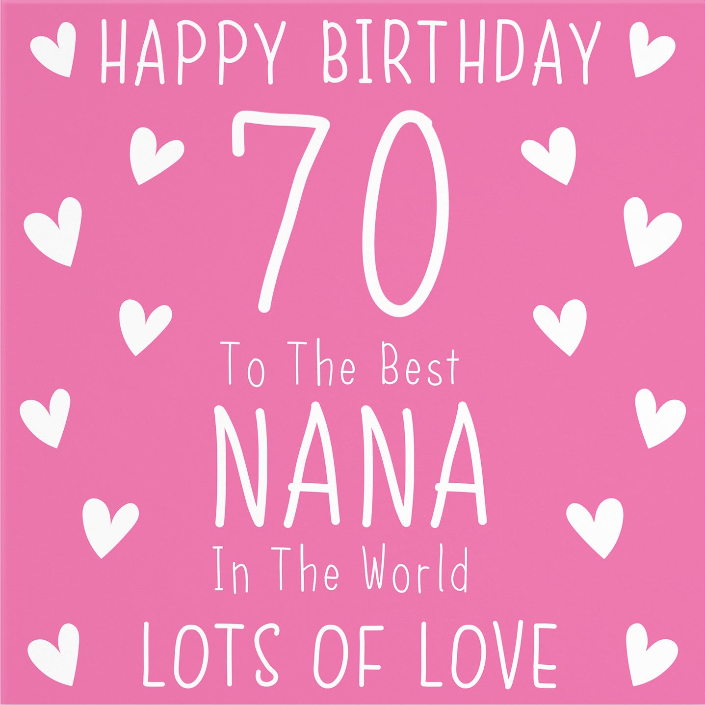 Large Nana 70th Birthday Card Iconic - Default Title (B0BBMXSY56)