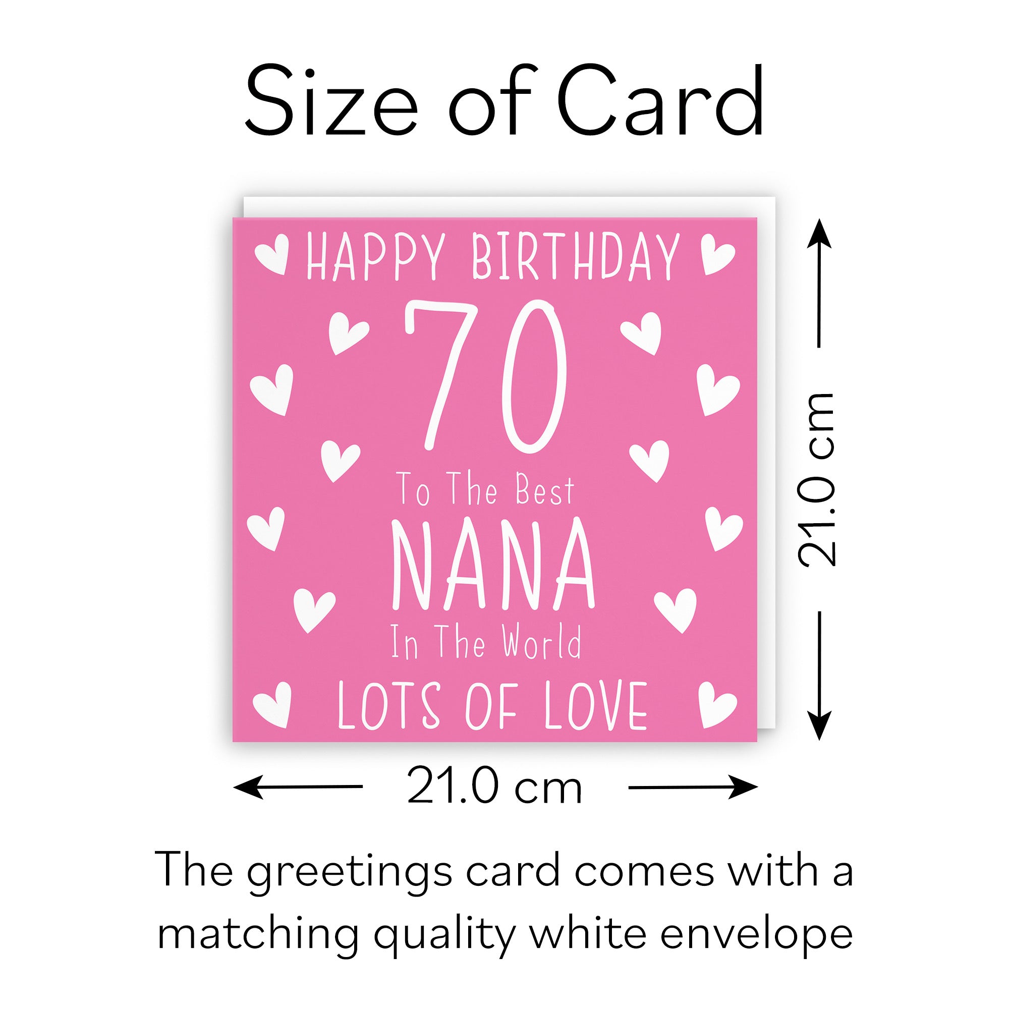 Large Nana 70th Birthday Card Iconic - Default Title (B0BBMXSY56)