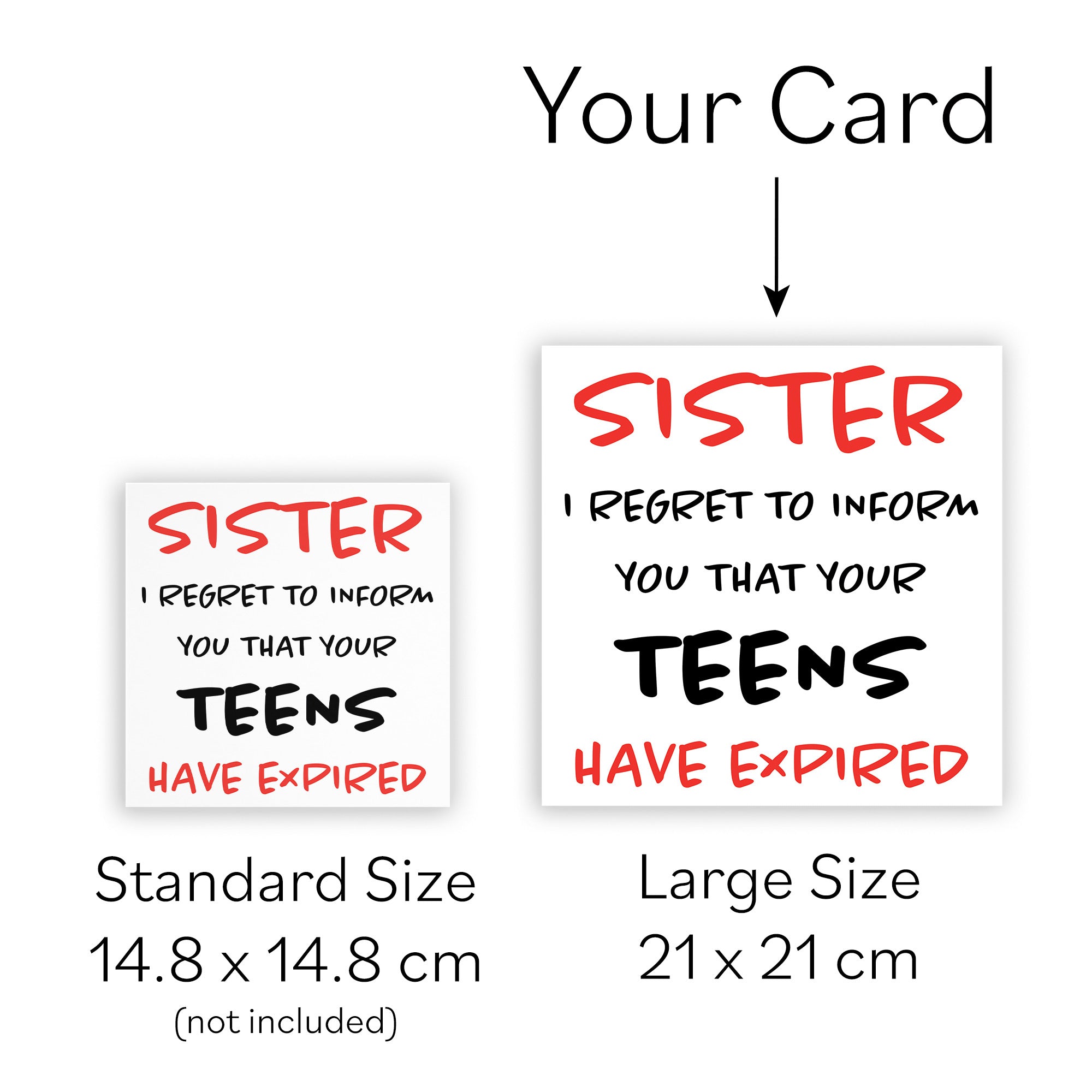 Large Sister 20th Birthday Card Retro - Default Title (B0BBMXTSXX)