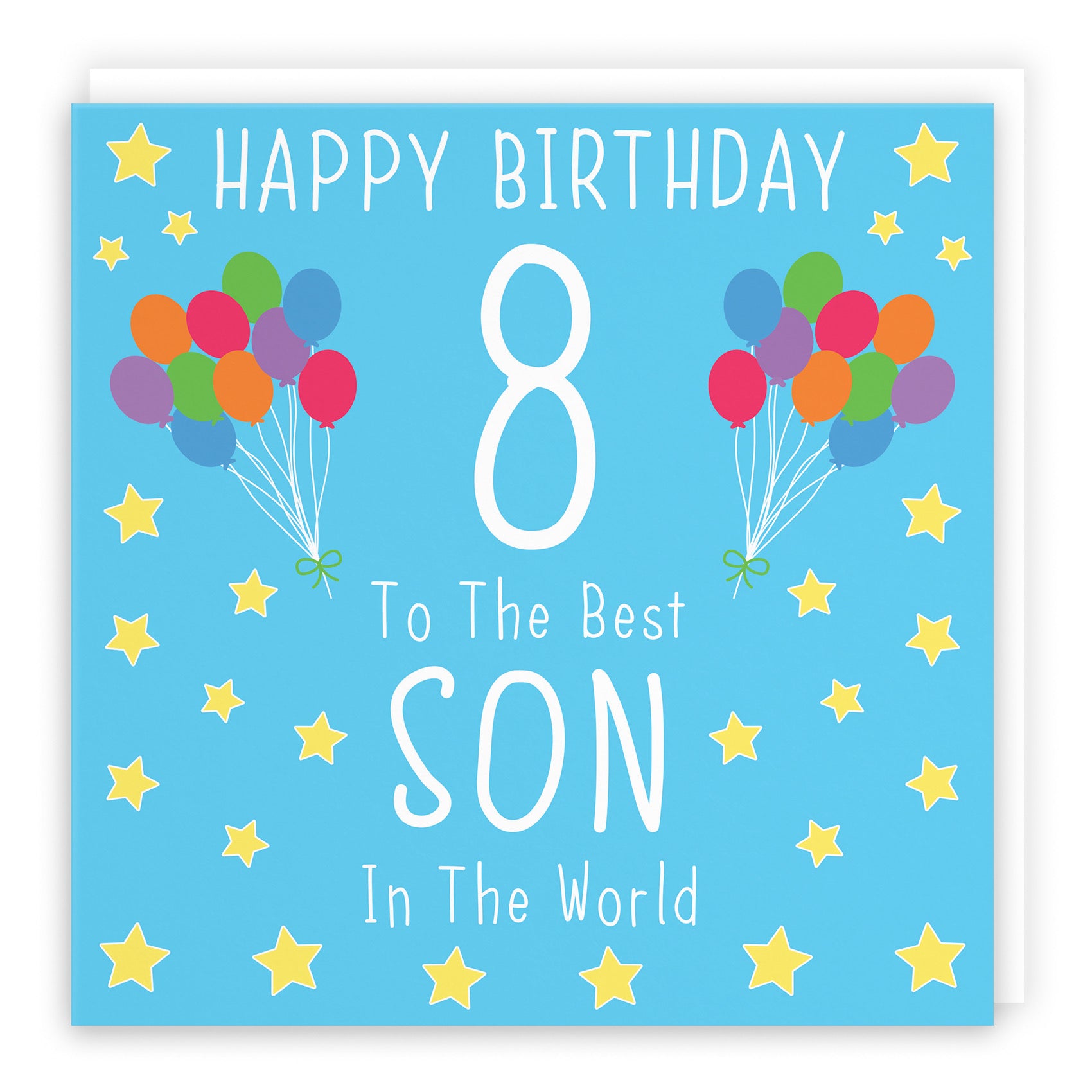 Large Son 8th Birthday Card Iconic - Default Title (B0BBMXYN9R)