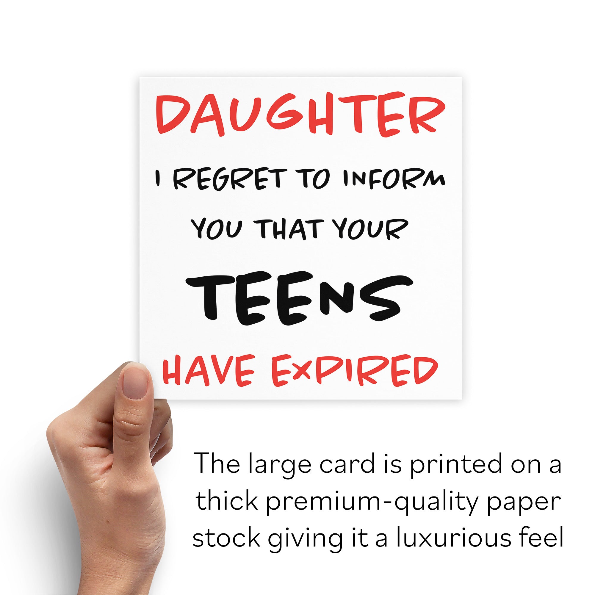Large Daughter 20th Birthday Card Retro - Default Title (B0BBMY3D2D)