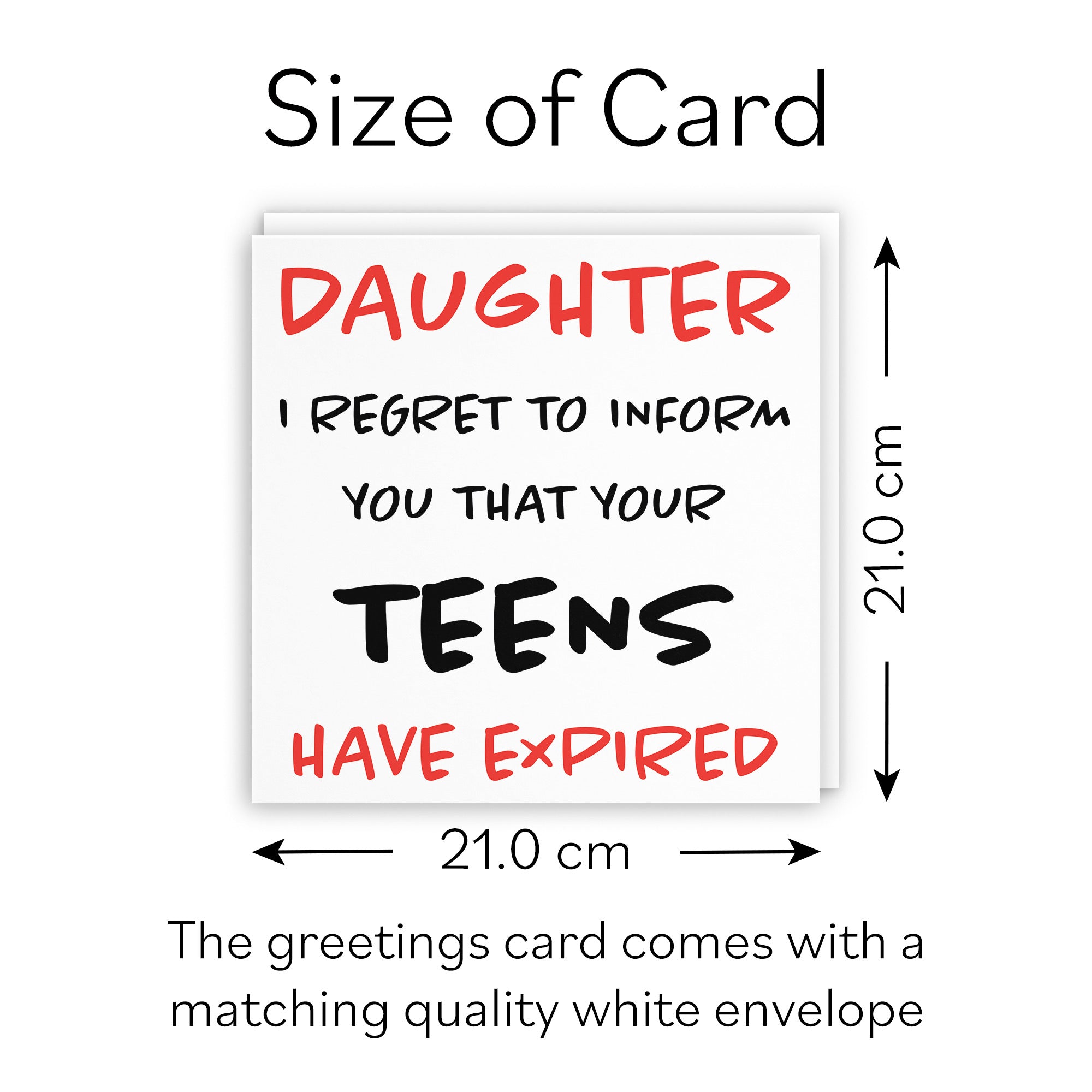 Large Daughter 20th Birthday Card Retro - Default Title (B0BBMY3D2D)