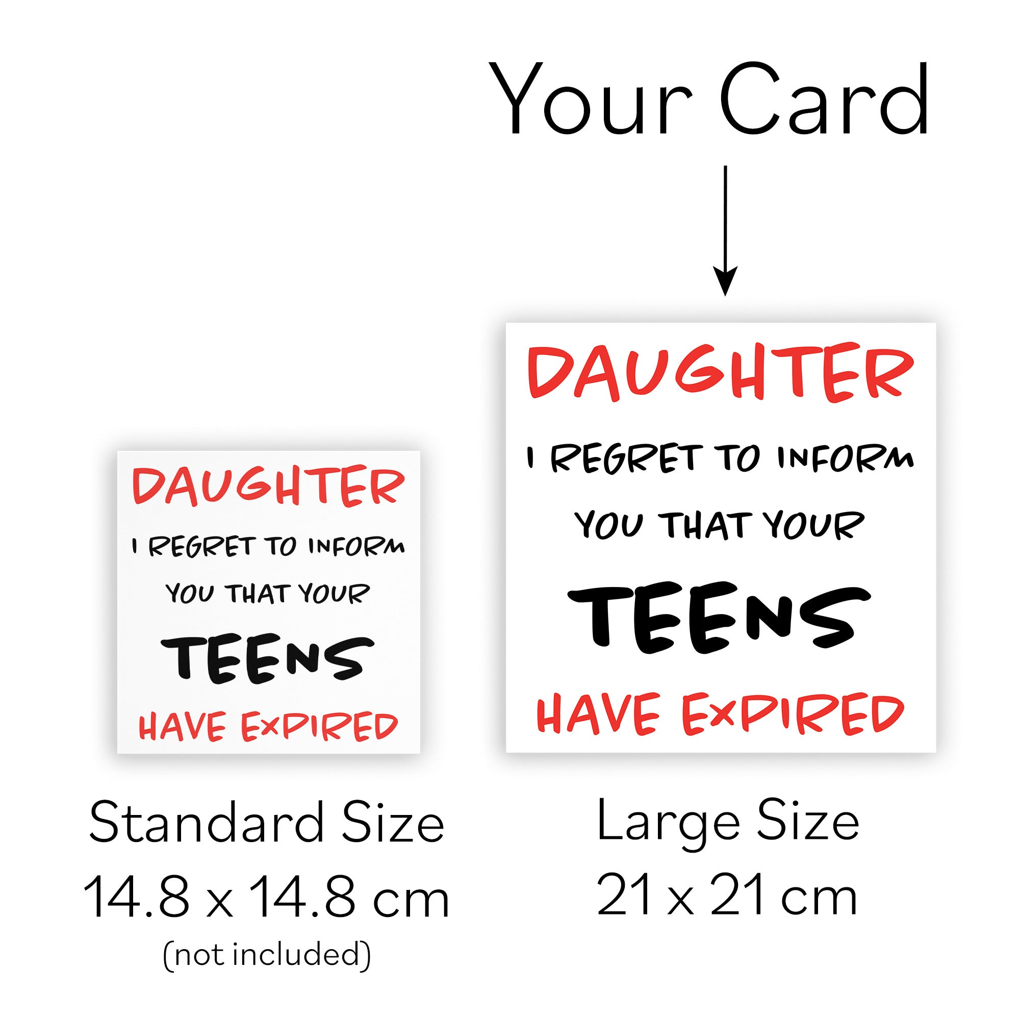 Large Daughter 20th Birthday Card Retro - Default Title (B0BBMY3D2D)