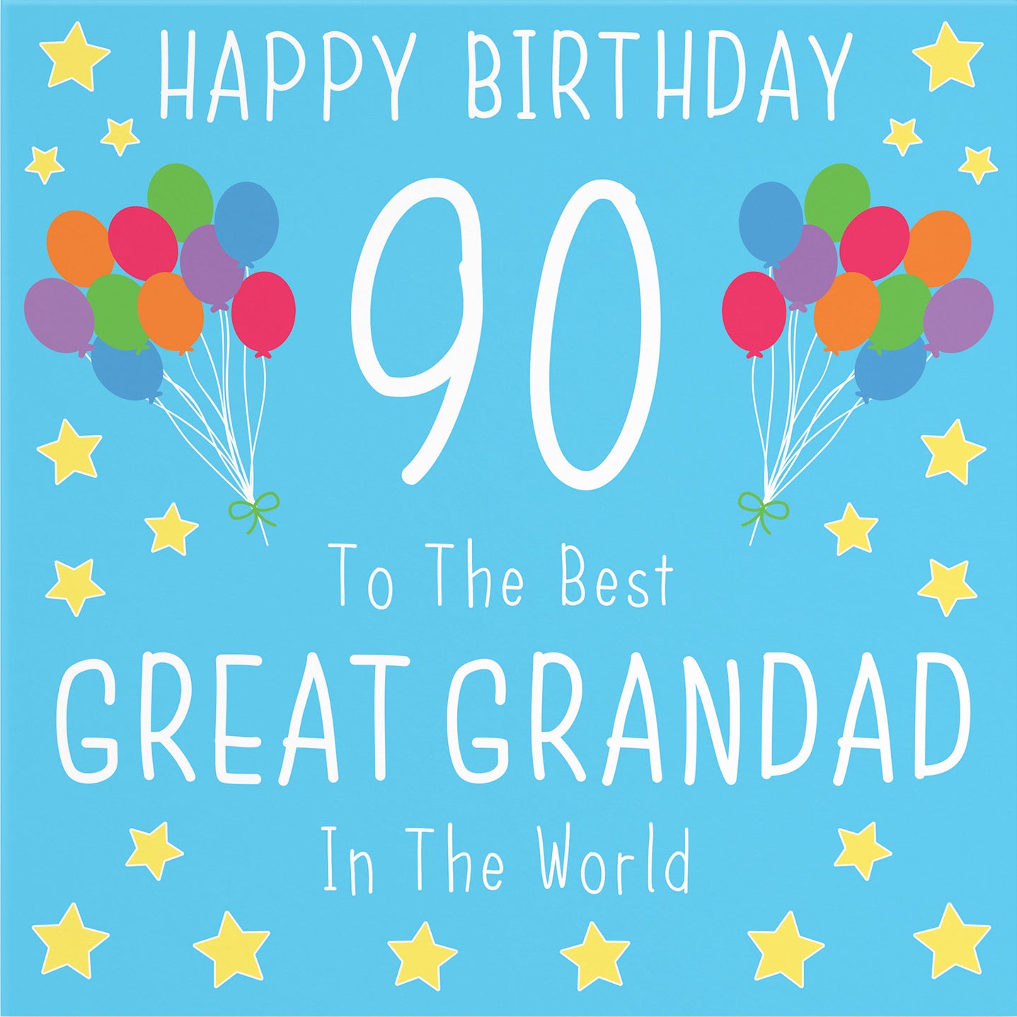 Large Great Grandad 90th Birthday Card Iconic - Default Title (B0BBMY6WV1)