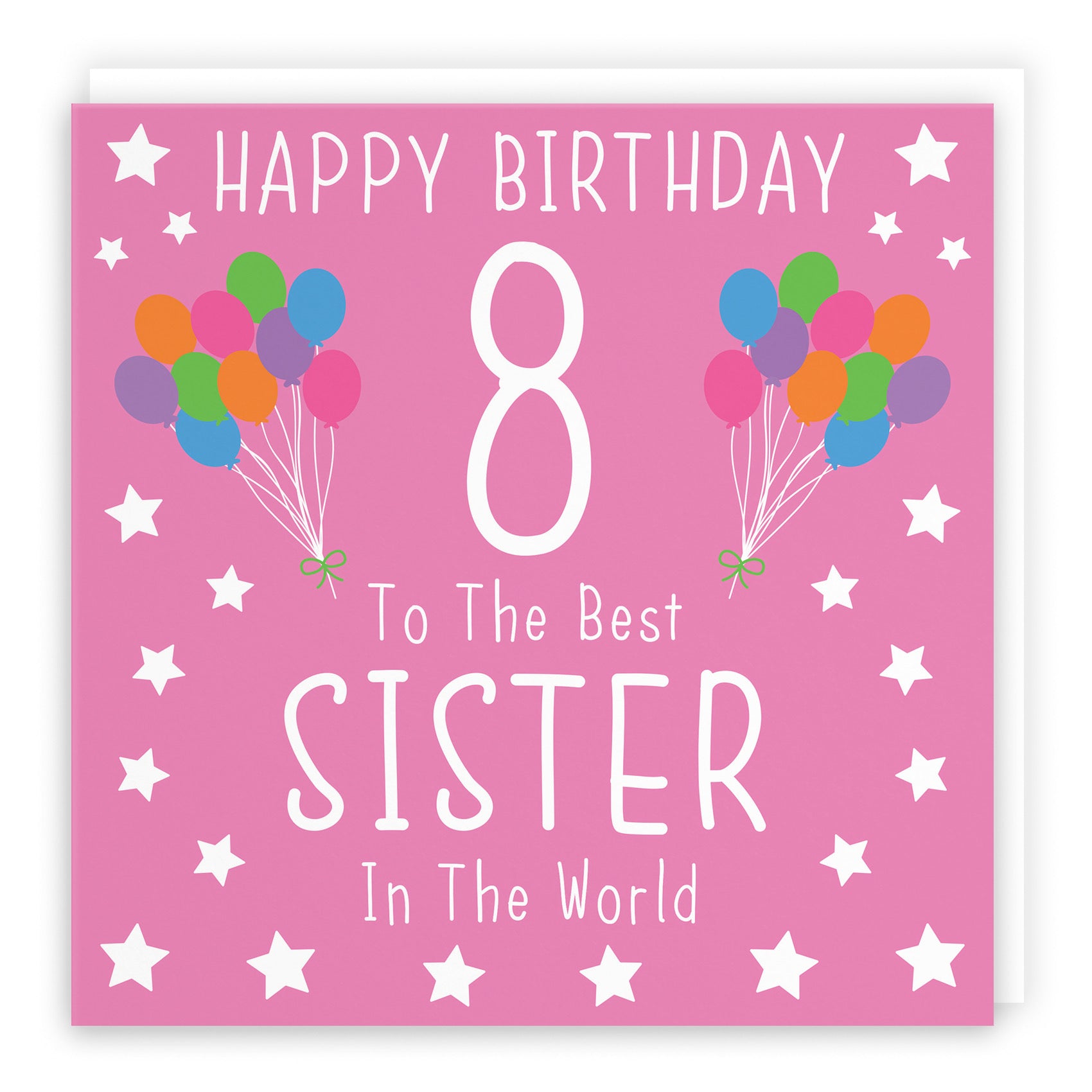 Large Sister 8th Birthday Card Iconic - Default Title (B0BBMY6XVD)
