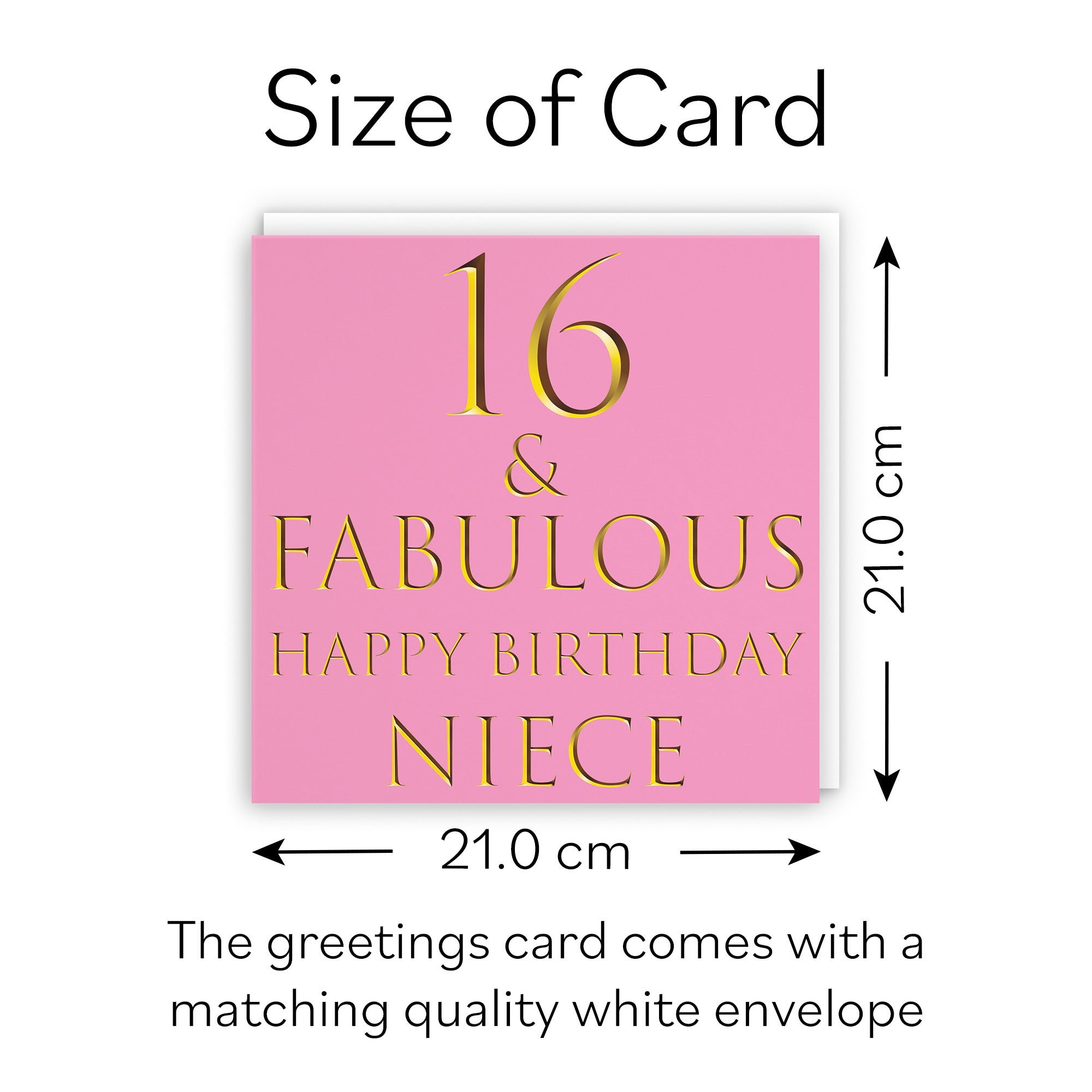 Large Niece 16th Birthday Card Still Totally Fabulous - Default Title (B0BBMYFG1N)