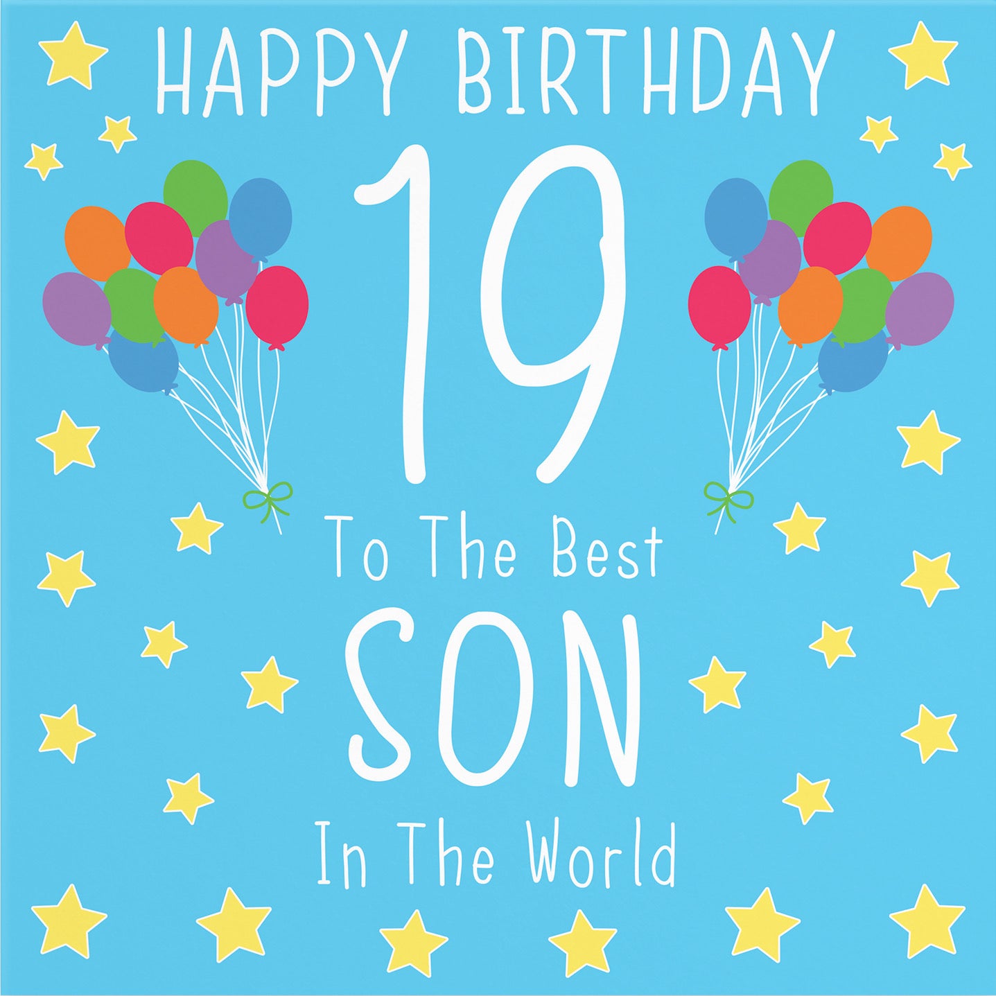 Large Son 19th Birthday Card Iconic - Default Title (B0BBMYKHRP)