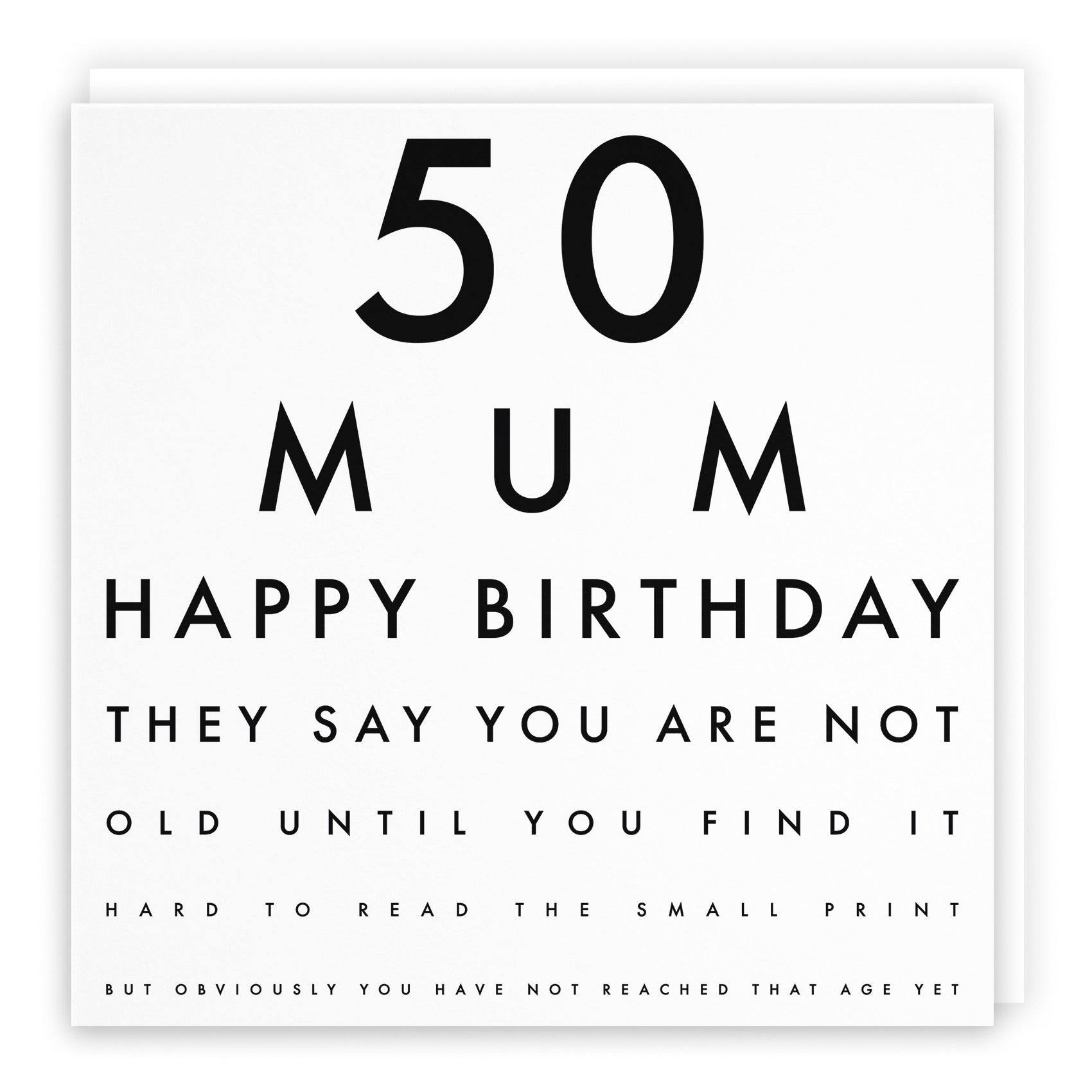 Large Mum 50th Birthday Card Letters - Default Title (B0BBMYPQ3L)