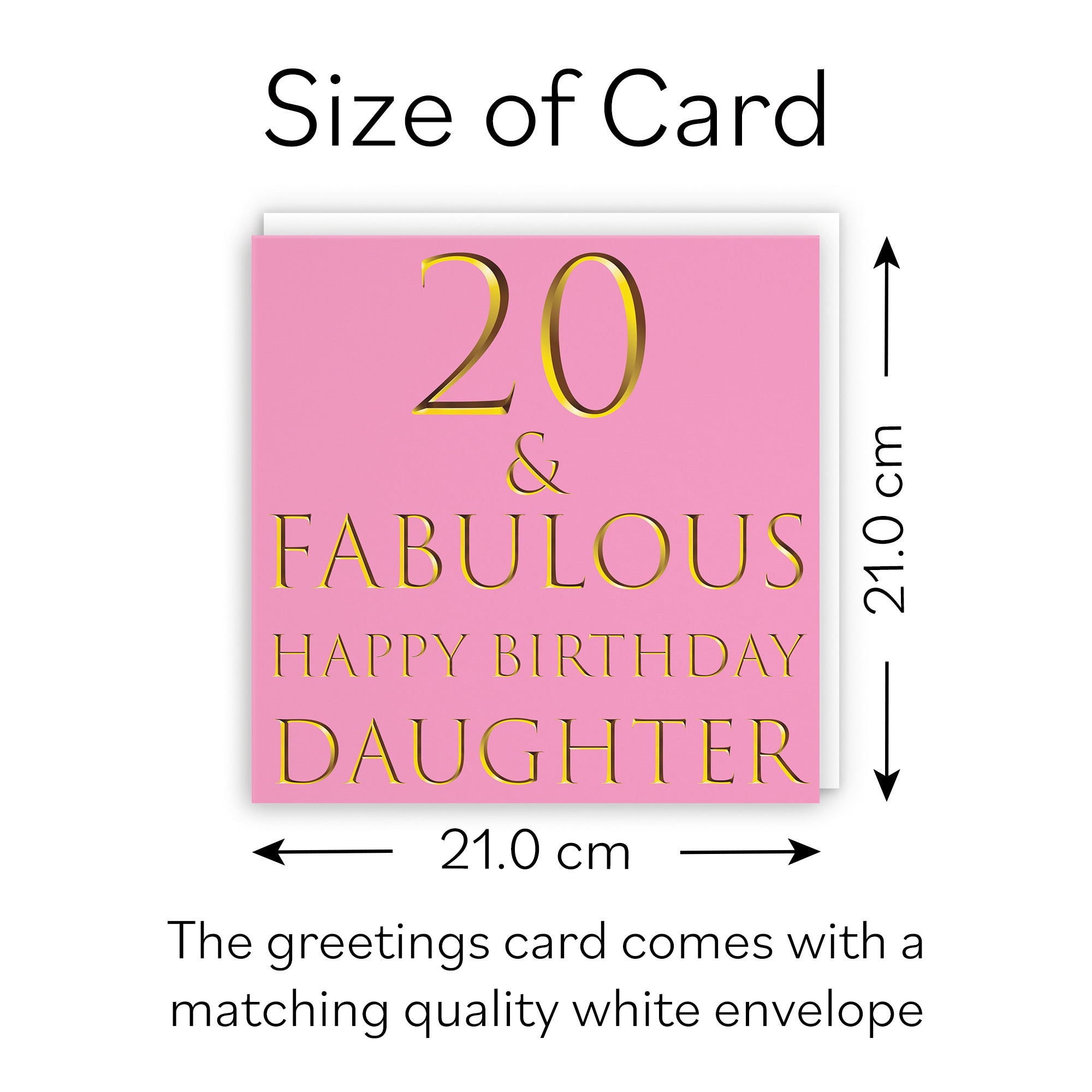 Large Daughter 20th Birthday Card Still Totally Fabulous - Default Title (B0BBMZ9FGF)