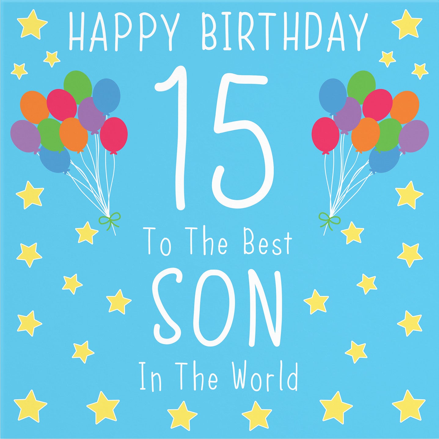 Large Son 15th Birthday Card Iconic - Default Title (B0BBMZCHR1)