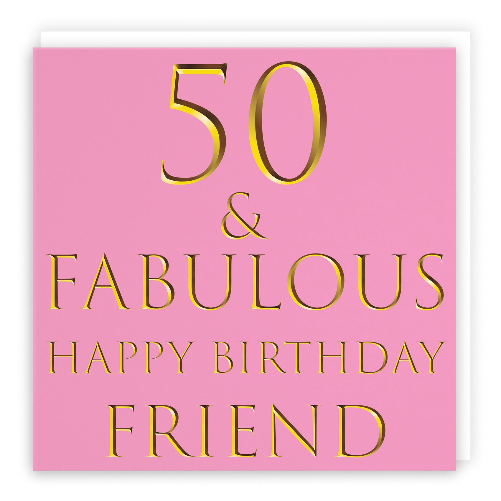Large Friend 50th Birthday Card Still Totally Fabulous - Default Title (B0BBMZG2P9)