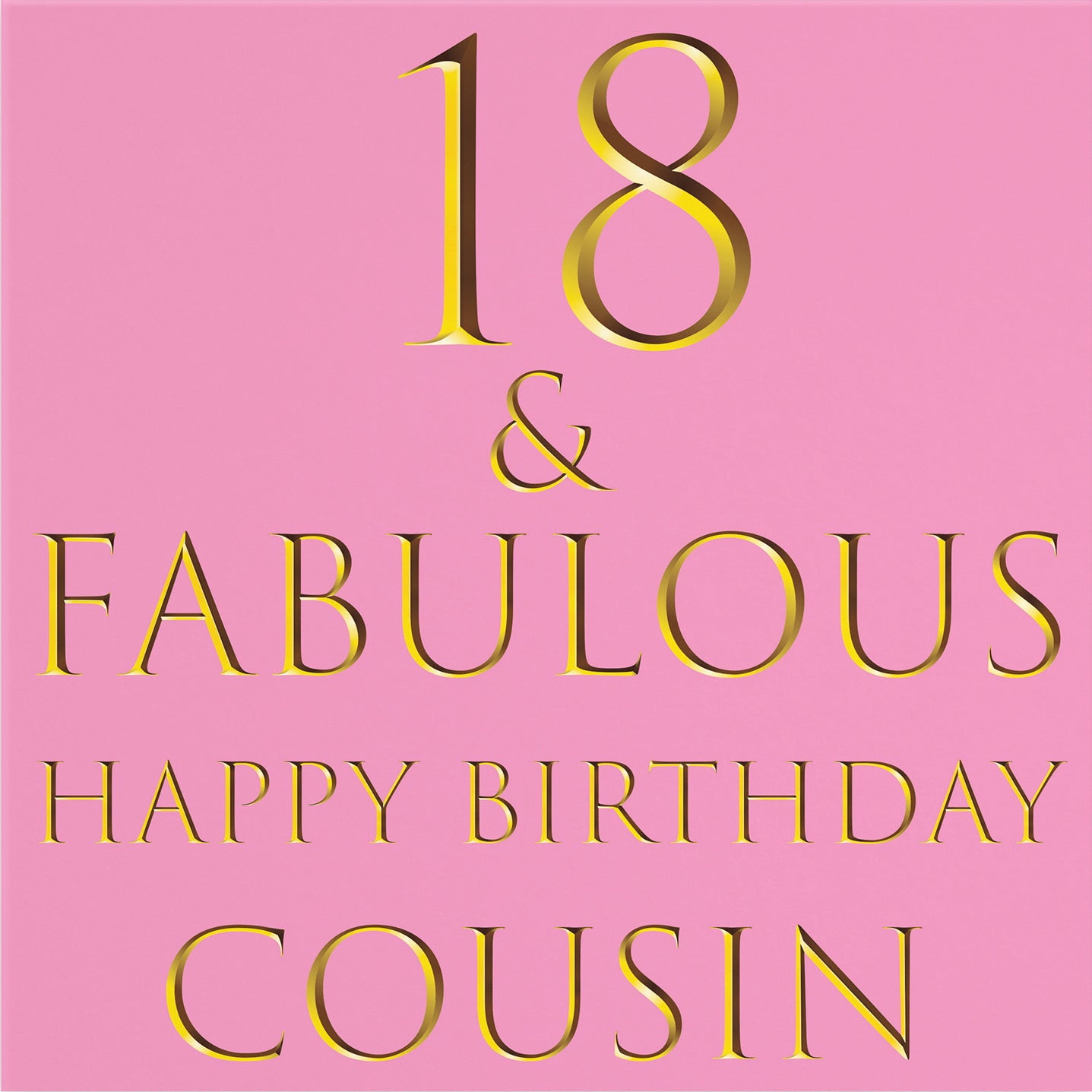 Large Cousin 18th Female Birthday Card Still Totally Fabulous - Default Title (B0BBMZPSVG)