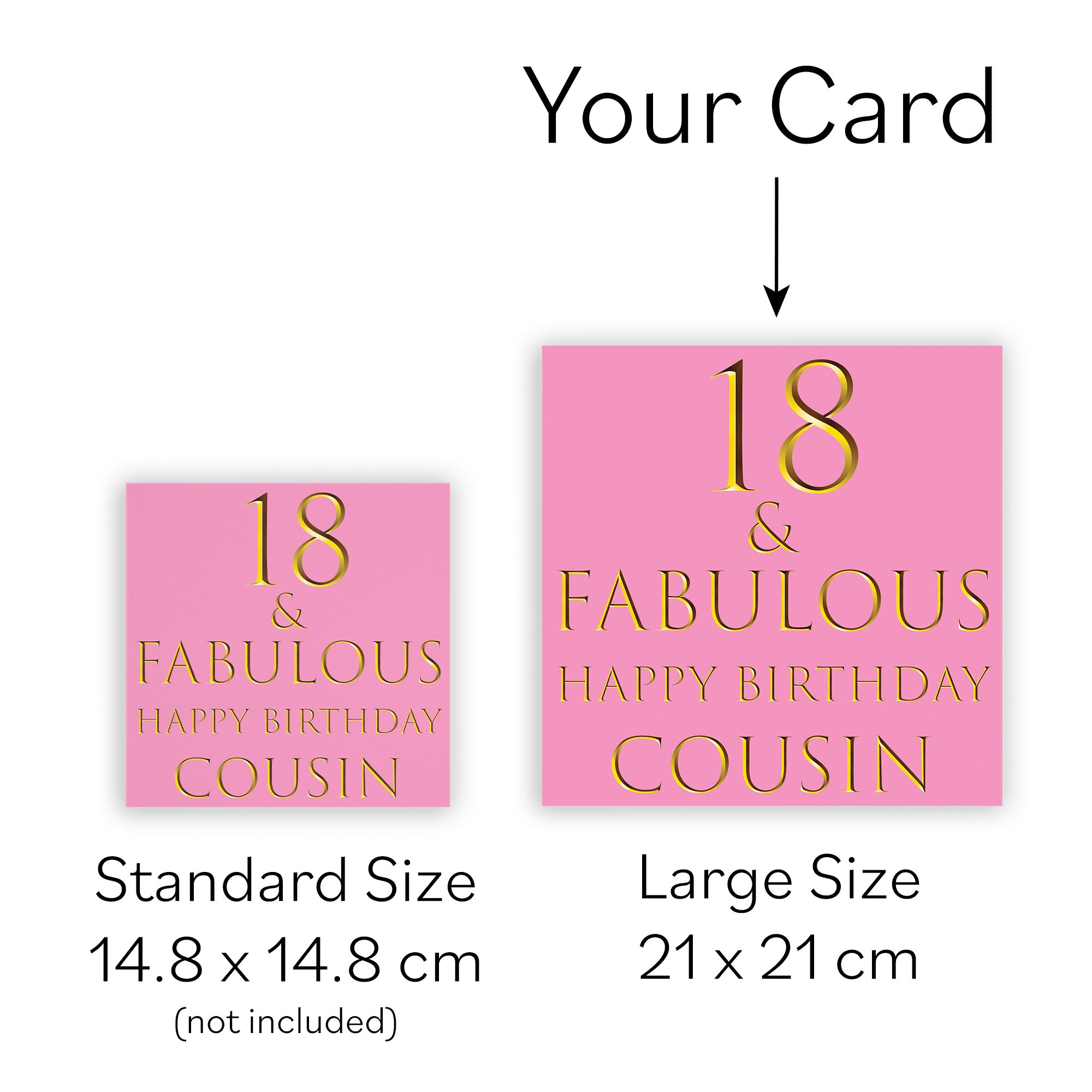 Large Cousin 18th Female Birthday Card Still Totally Fabulous - Default Title (B0BBMZPSVG)