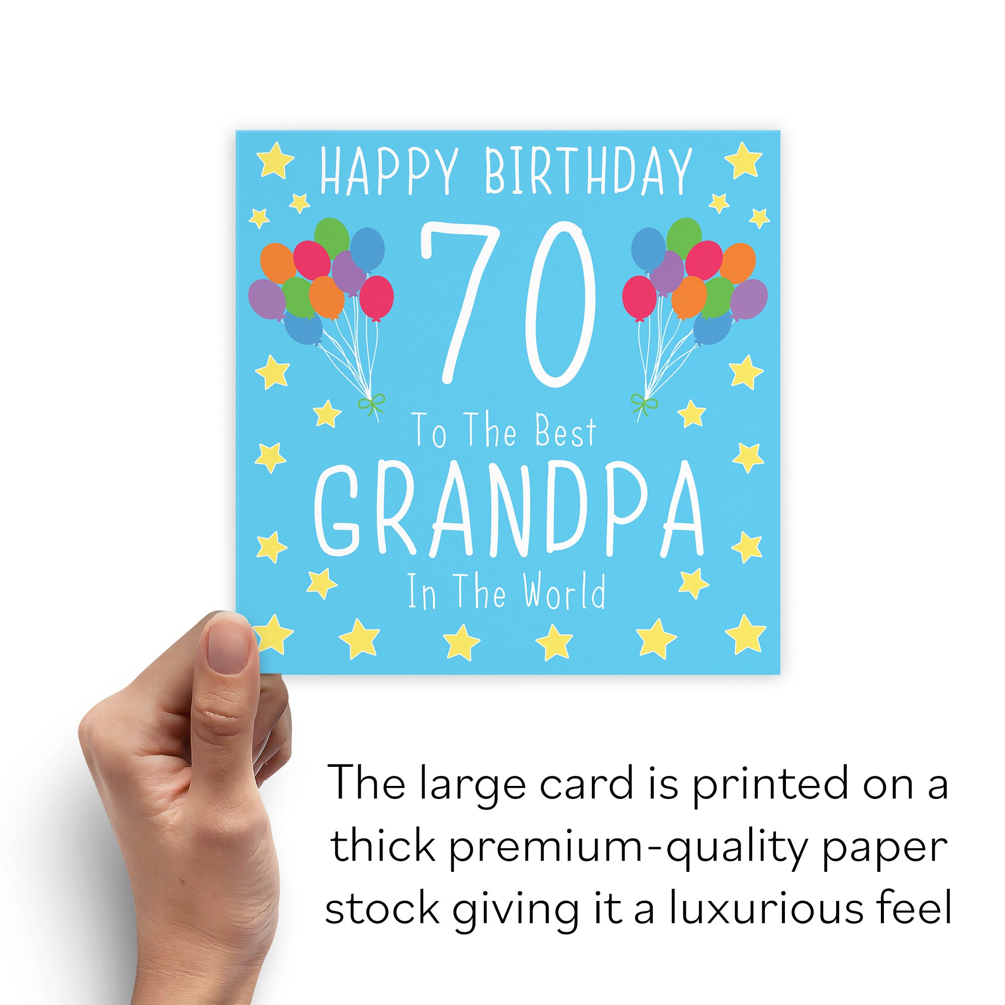 Large Grandpa 70th Birthday Card Iconic - Default Title (B0BBMZPXN7)