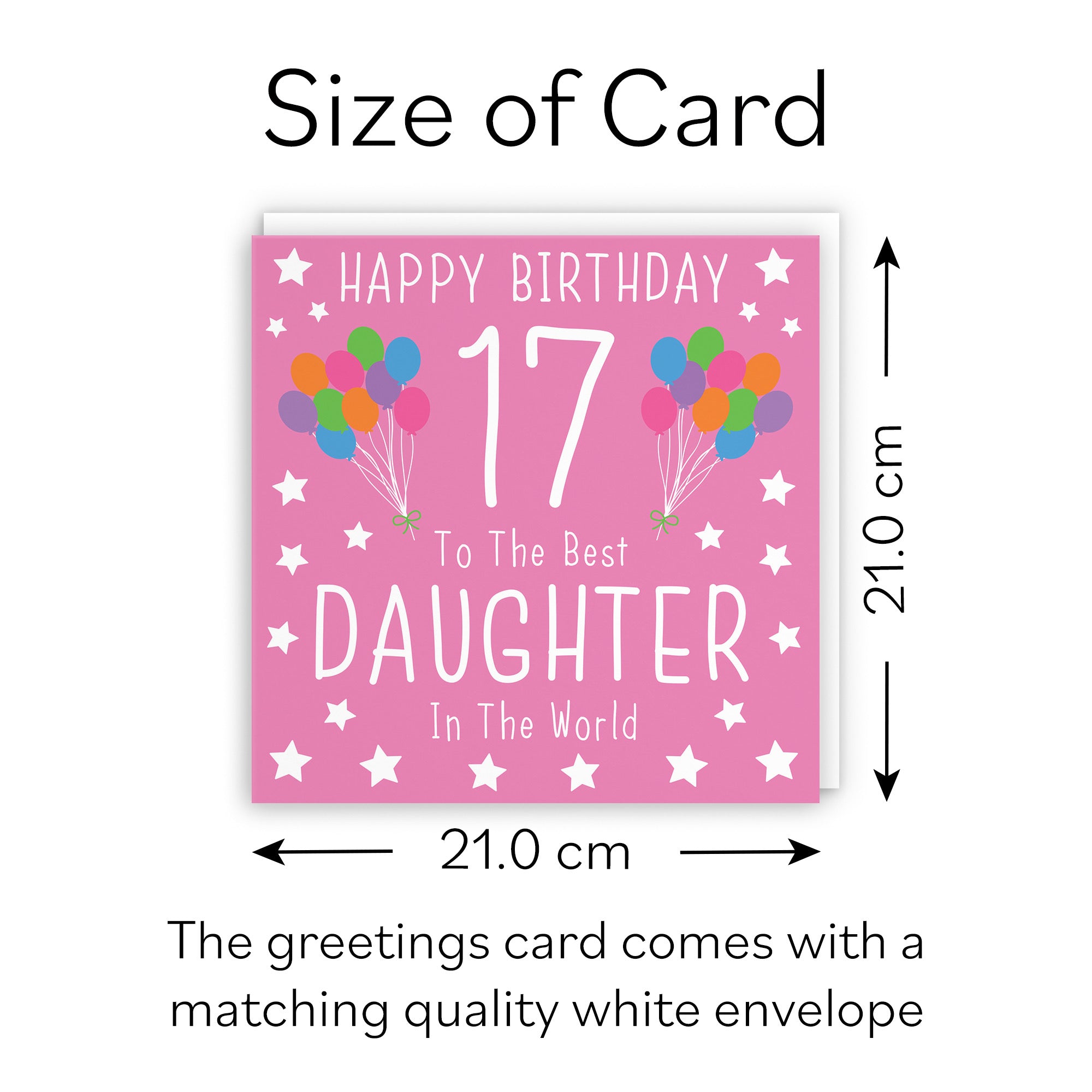 Large Daughter 17th Birthday Card Iconic - Default Title (B0BBMZTVCH)