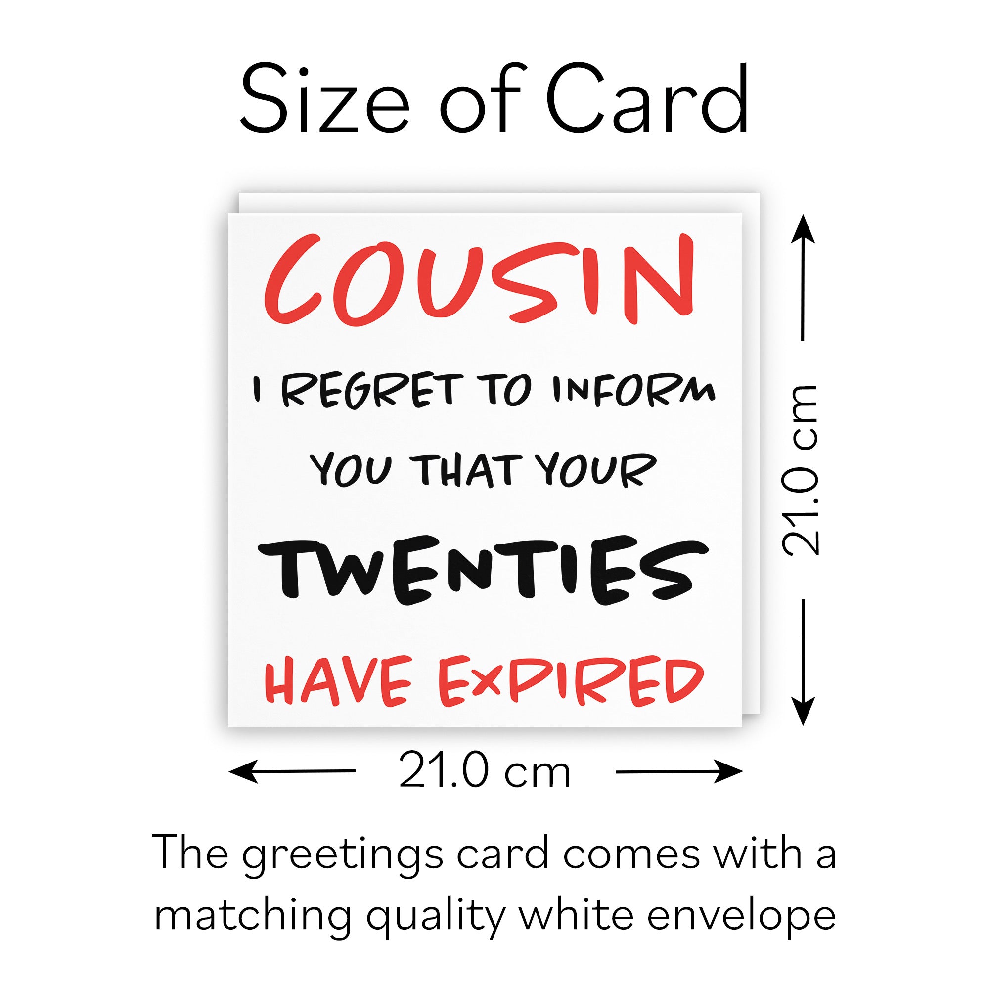 Large Cousin 30th Birthday Card Retro - Default Title (B0BBN15259)