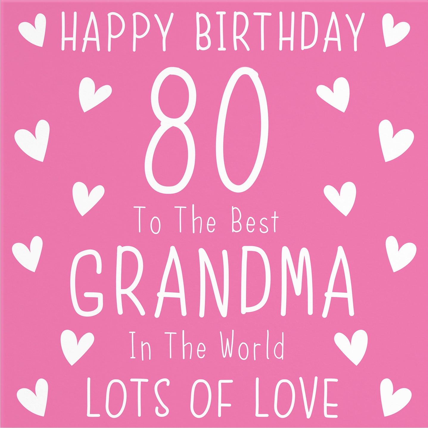 Large Grandma 80th Birthday Card Iconic - Default Title (B0BBN1C8YP)