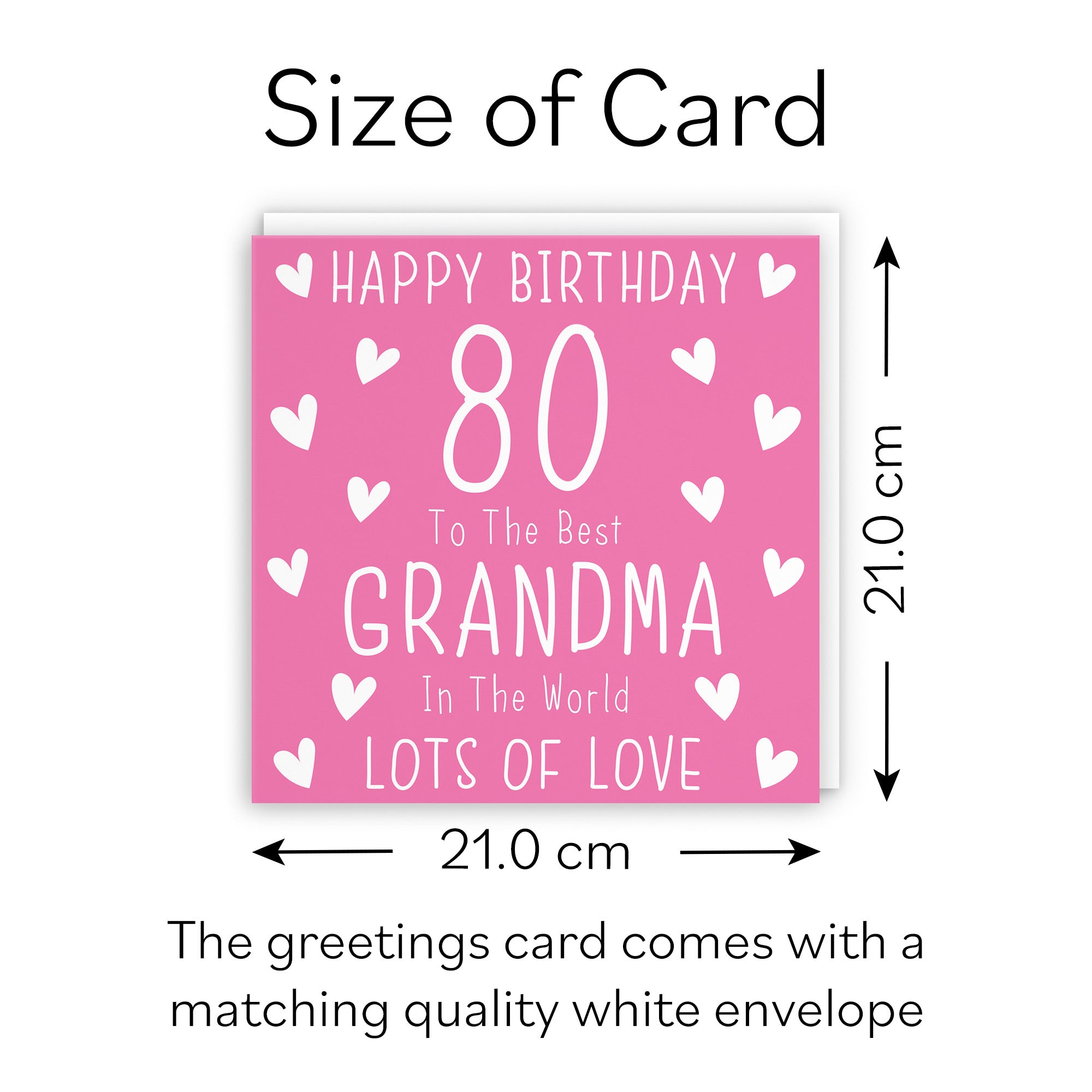 Large Grandma 80th Birthday Card Iconic - Default Title (B0BBN1C8YP)