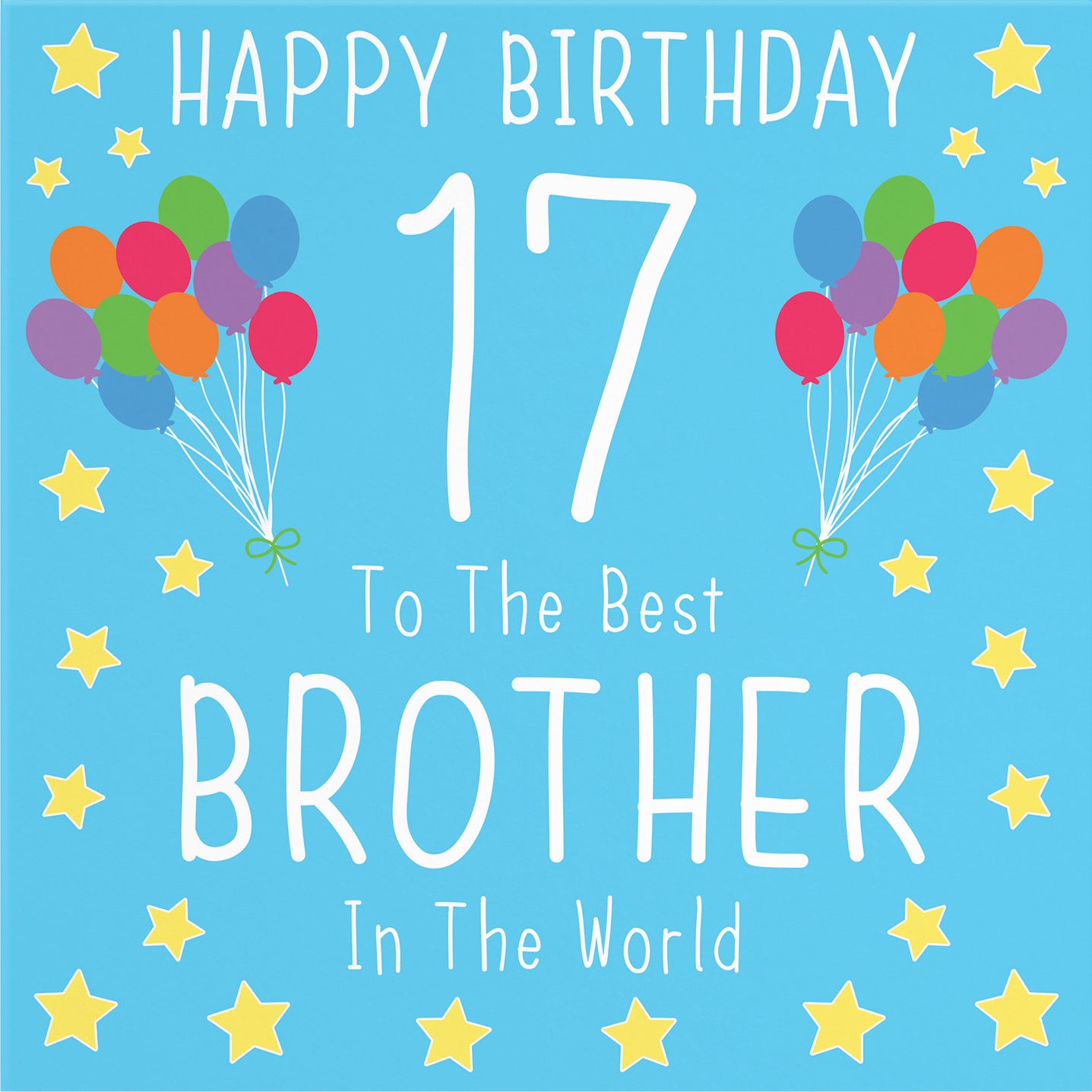 Large Brother 17th Birthday Card Iconic - Default Title (B0BBN1RY7S)