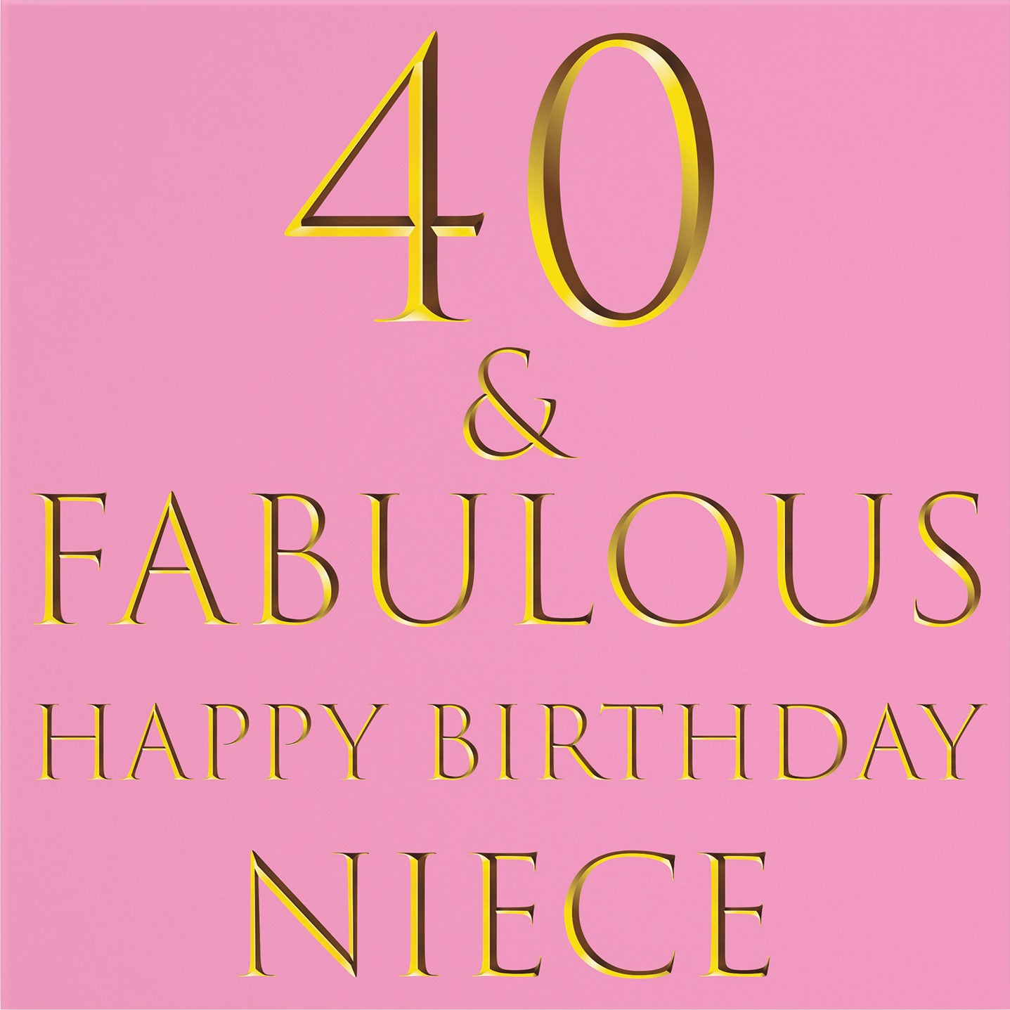 Large Niece 40th Birthday Card Still Totally Fabulous - Default Title (B0BBN1T4GT)