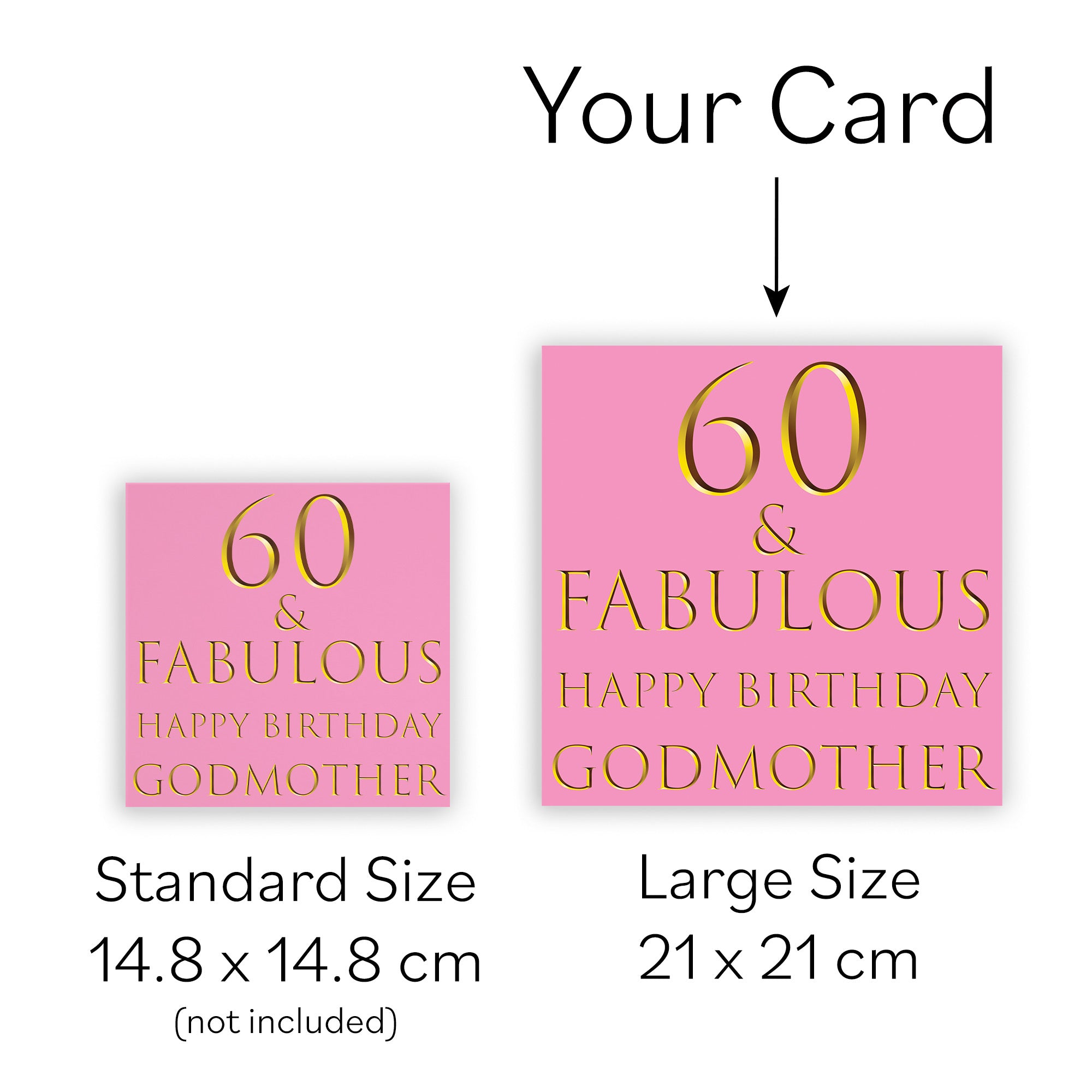 Large Godmother 60th Birthday Card Still Totally Fabulous - Default Title (B0BBN2XTWT)