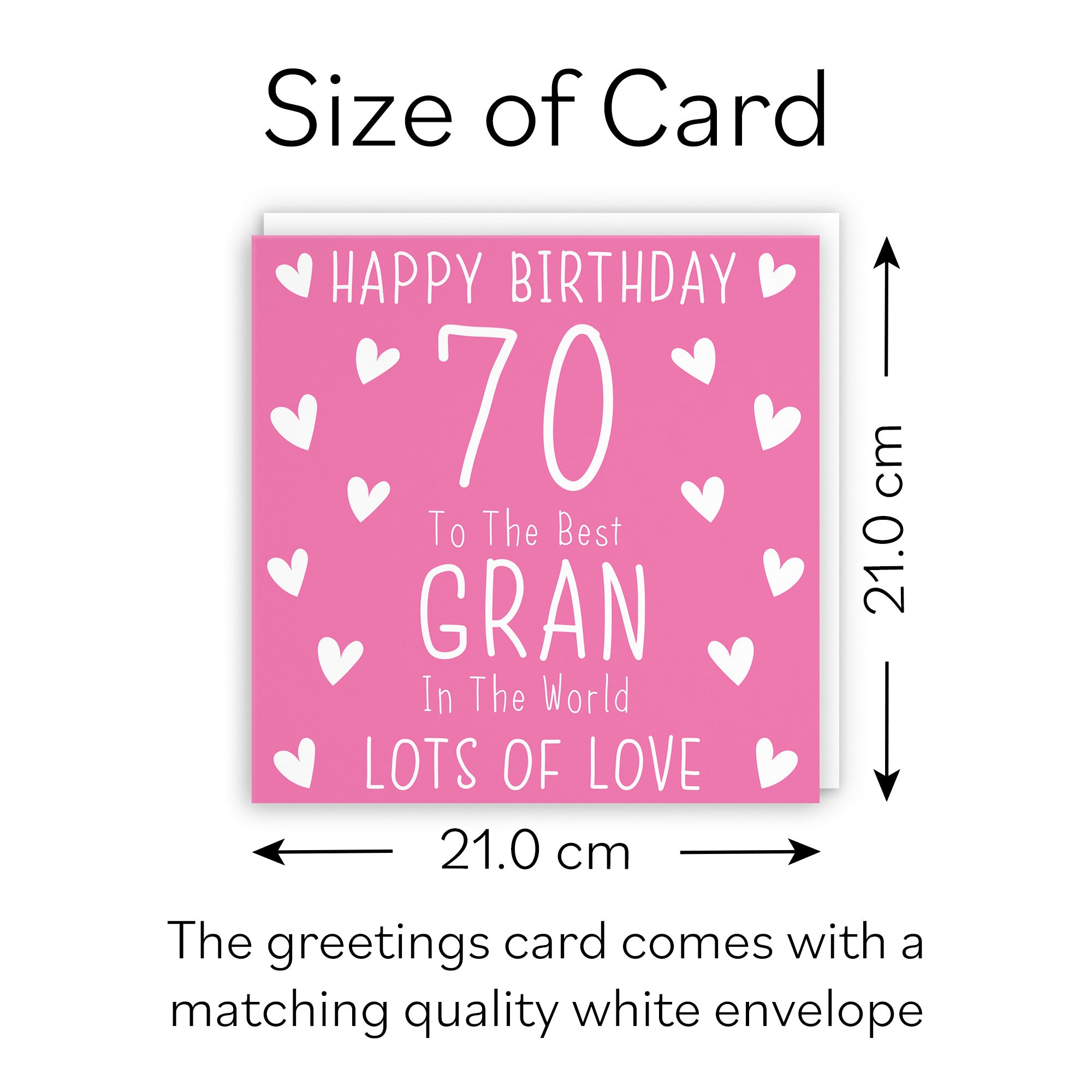 Large Gran 70th Birthday Card Iconic - Default Title (B0BBN5MSG3)