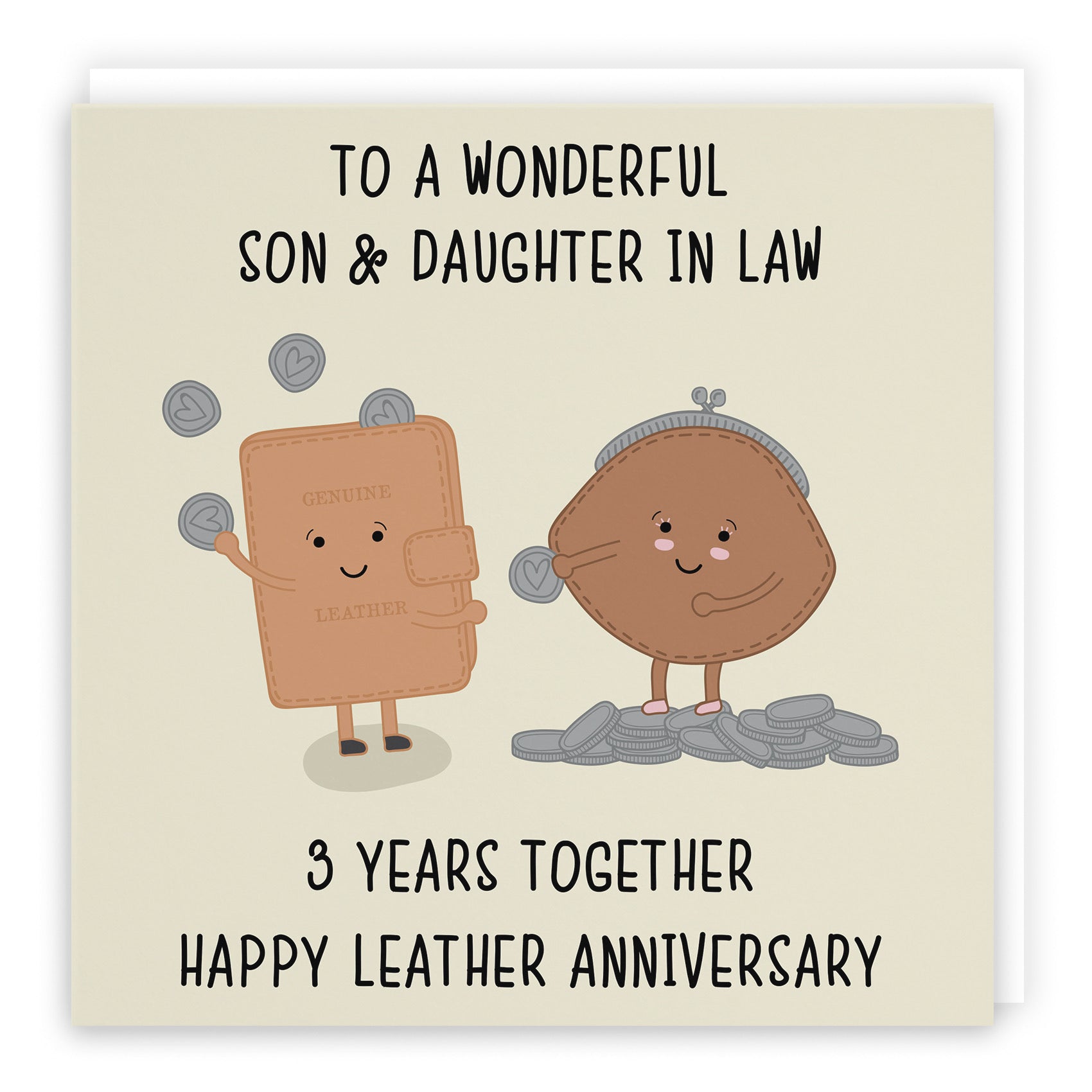 Large Son And Daughter In Law 3rd Anniversary Card Iconic - Default Title (B0BBRSSMP1)