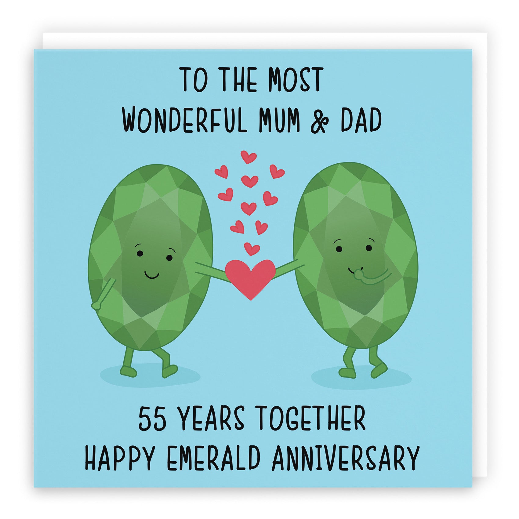 Large Mum And Dad 55th Anniversary Card Iconic - Default Title (B0BBRT8BS3)