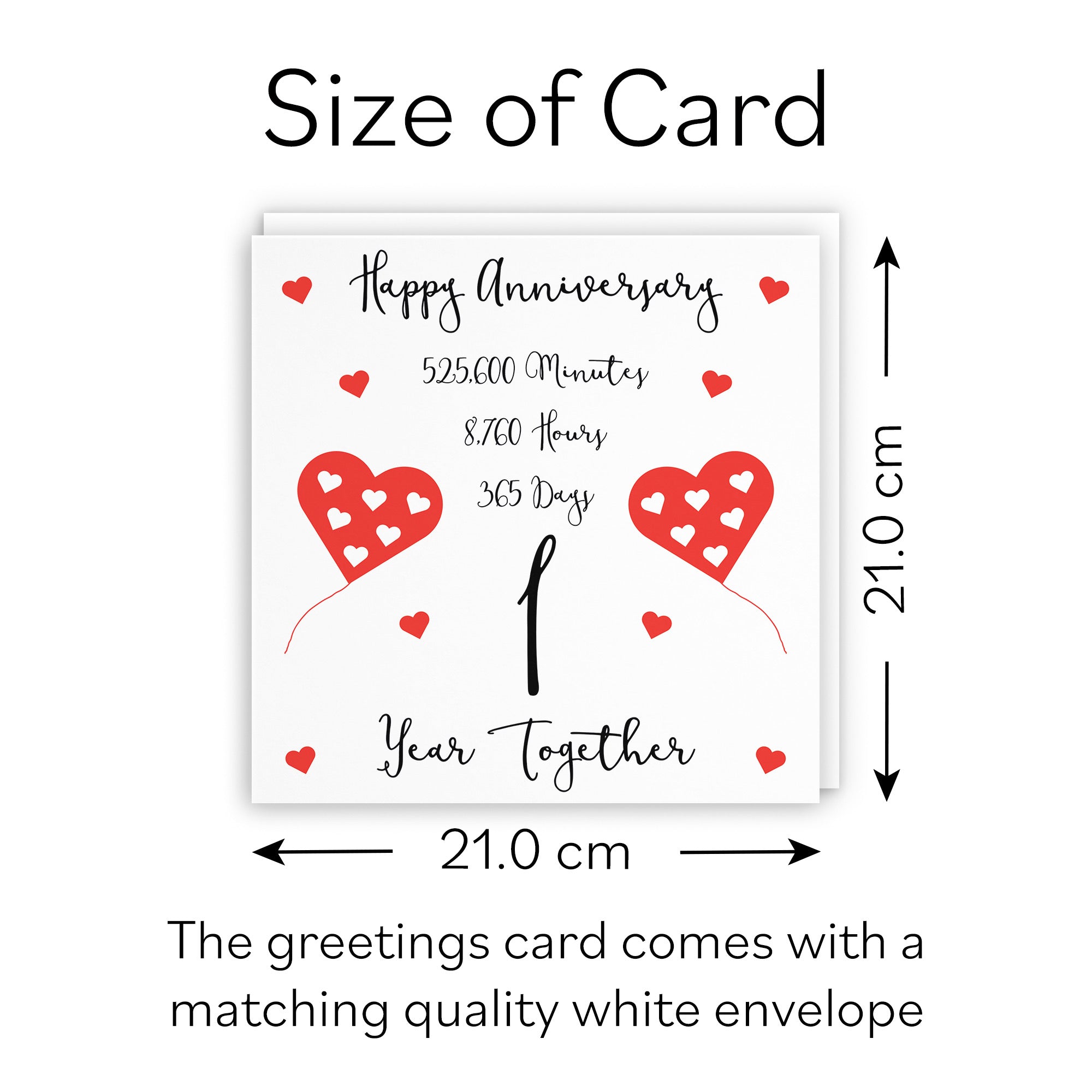 Large 1st Anniversary Card Timeless - Default Title (B0BBRT9YRV)