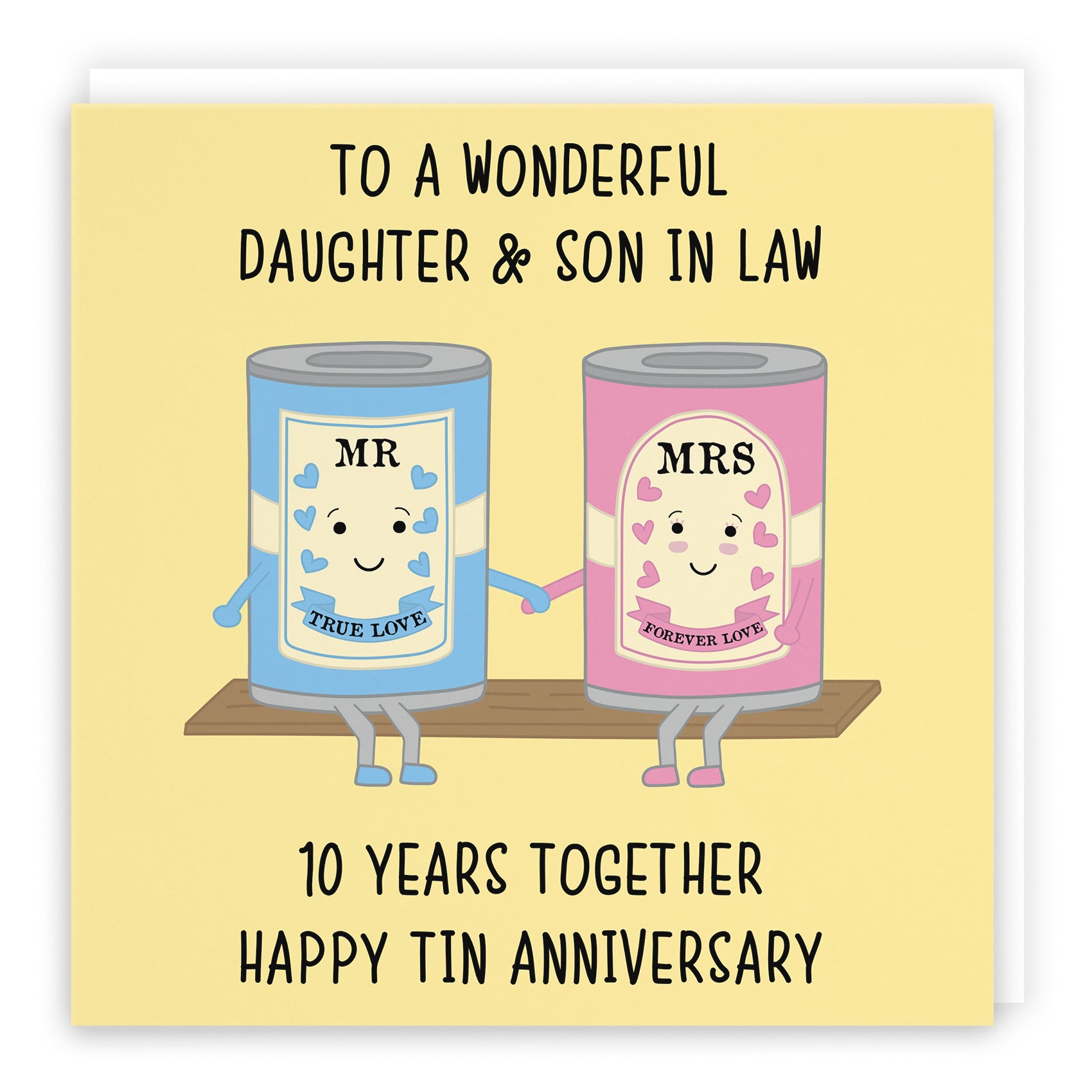 Large Daughter And Son In Law 10th Anniversary Card Iconic - Default Title (B0BBRV2S4C)