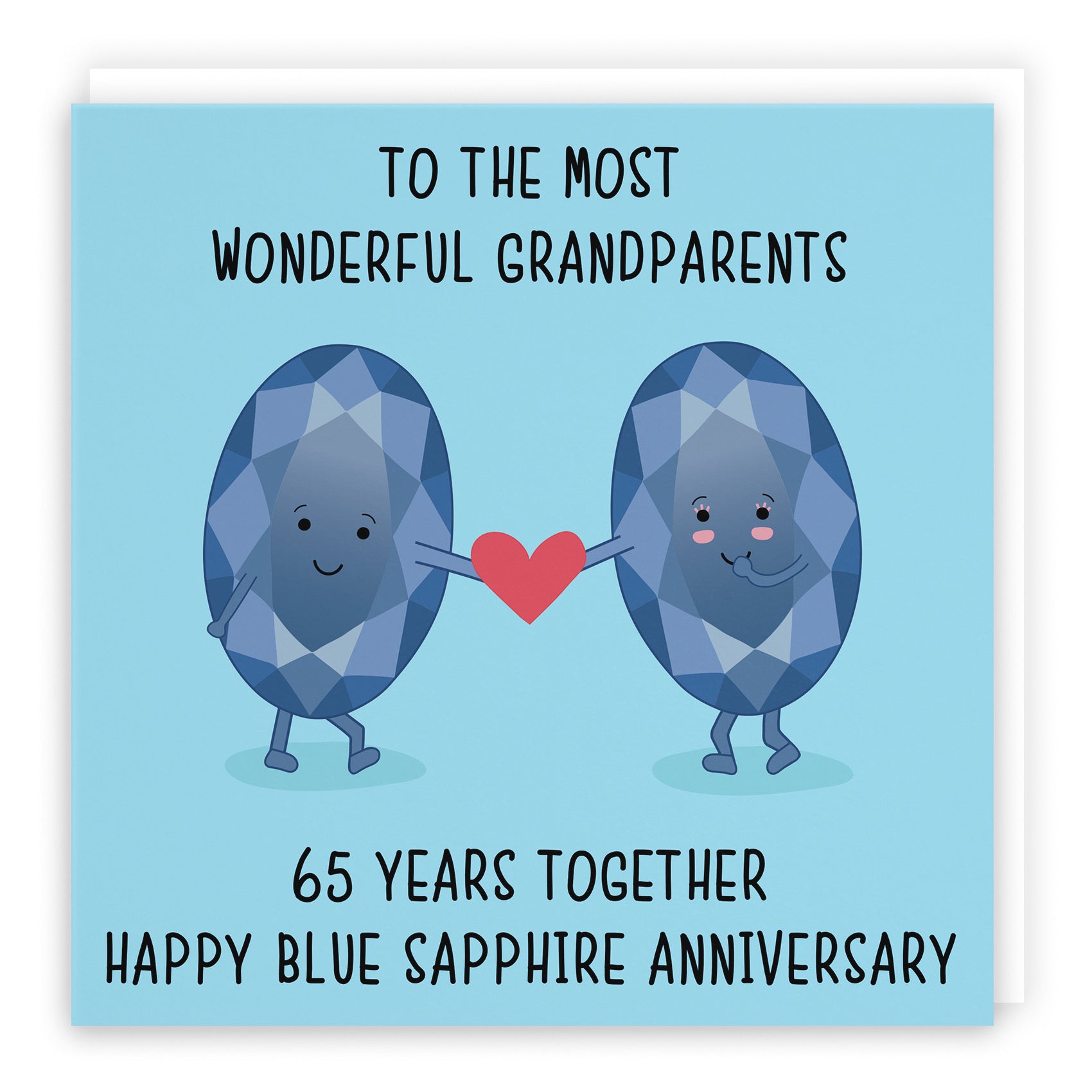 Large Grandparents 65th Anniversary Card Iconic - Default Title (B0BBRVRHZB)
