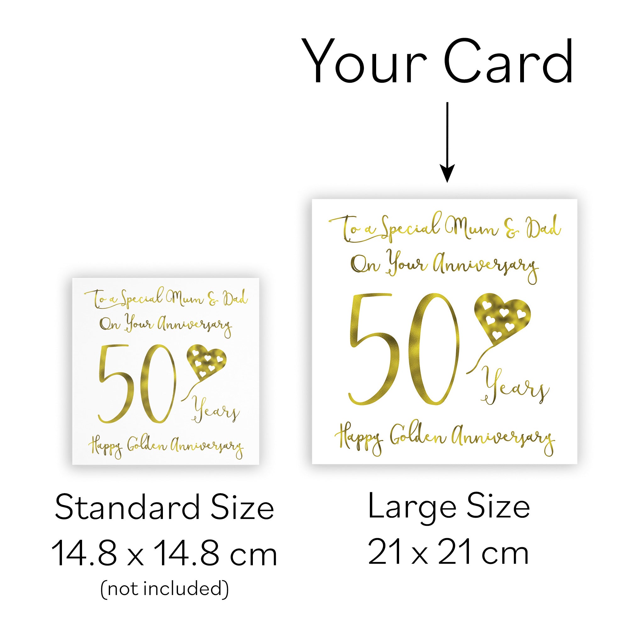 Large Mum And Dad 50th Anniversary Card Milano - Default Title (B0BBRVW6WQ)