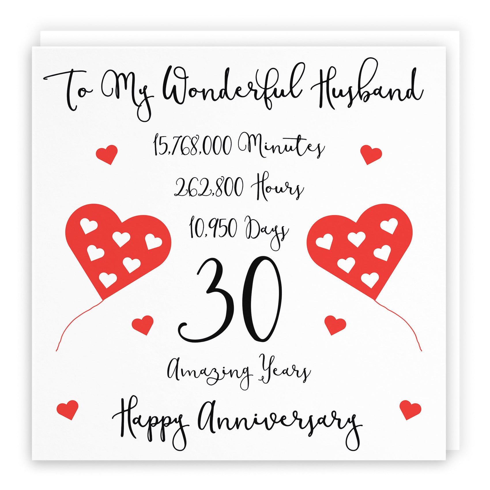 Large Husband 30th Anniversary Card Timeless - Default Title (B0BBRW2MNP)