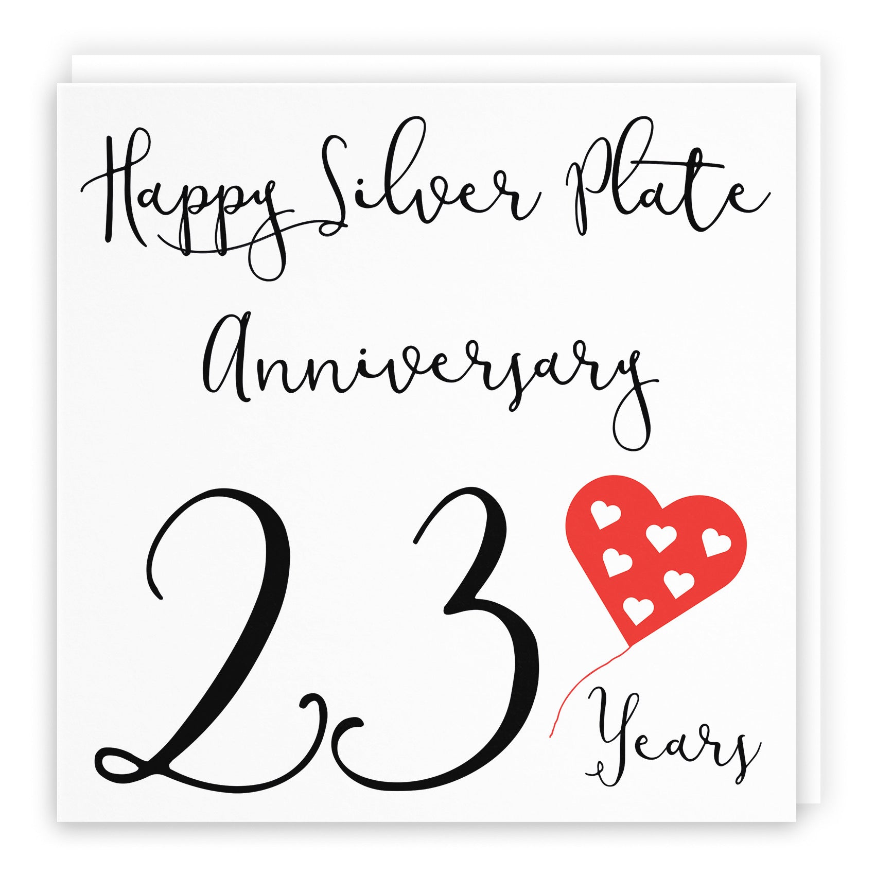 Large 23rd Anniversary Card Red Heart - Default Title (B0BBRW8NT7)