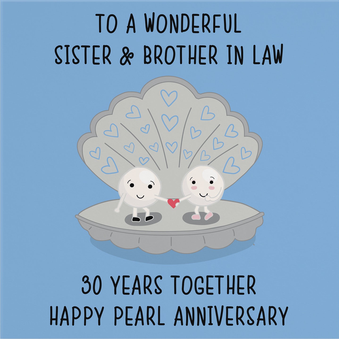 Large Sister And Brother In Law 30th Anniversary Card Iconic - Default Title (B0BBRWFNB2)