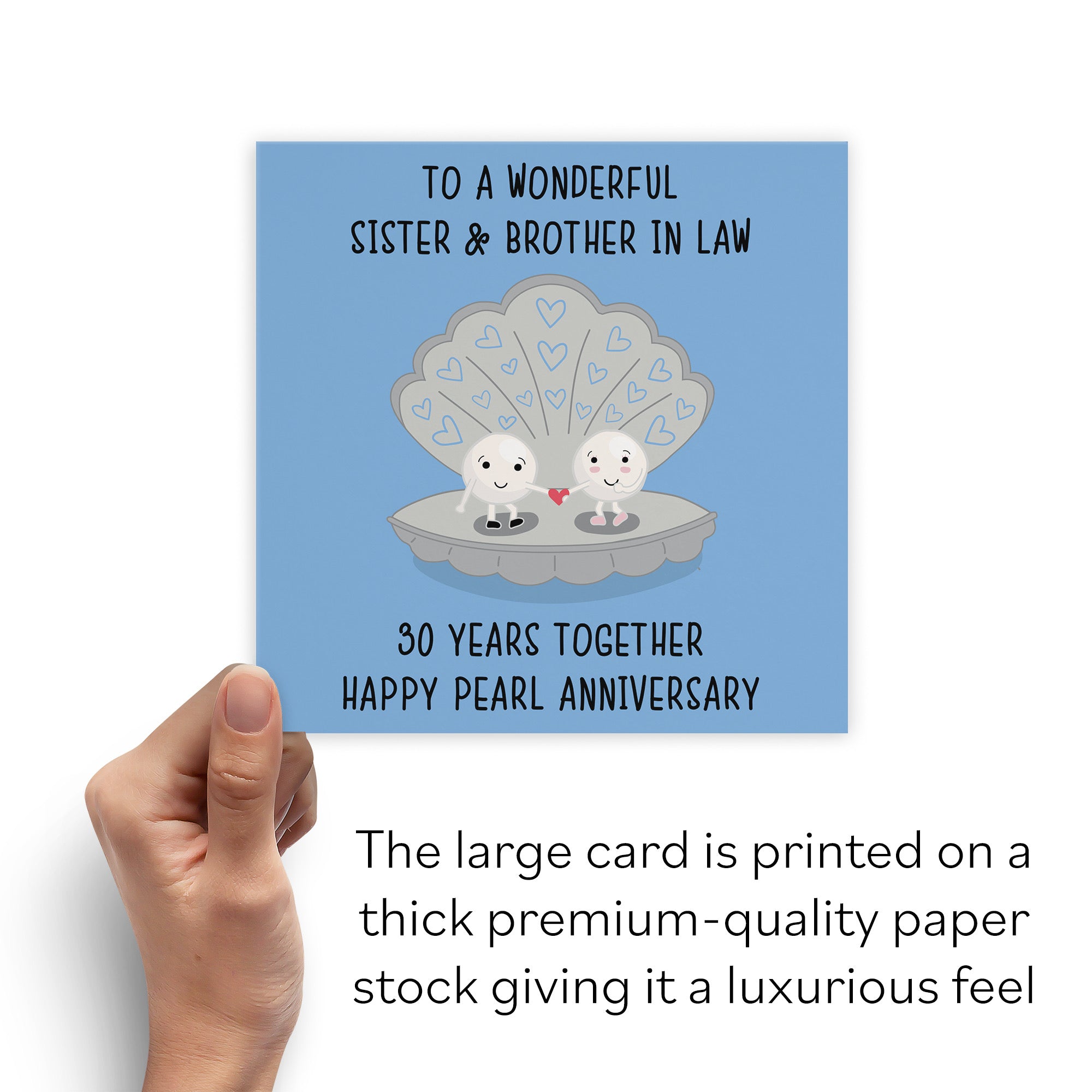 Large Sister And Brother In Law 30th Anniversary Card Iconic - Default Title (B0BBRWFNB2)