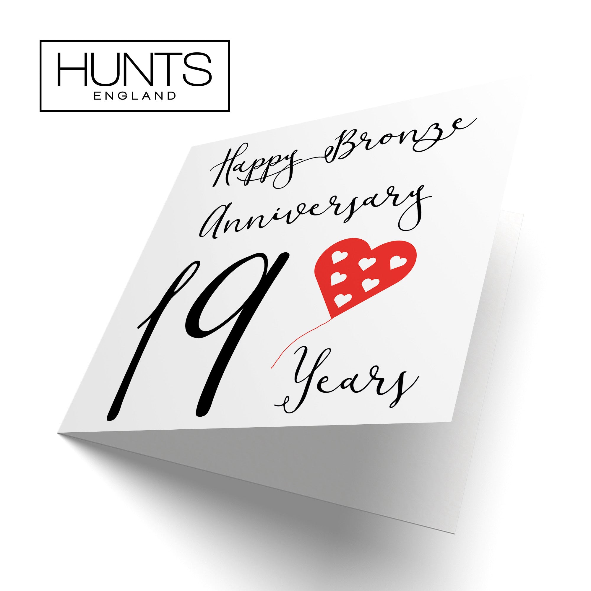 Large 19th Anniversary Card Red Heart - Default Title (B0BBRWHD4X)