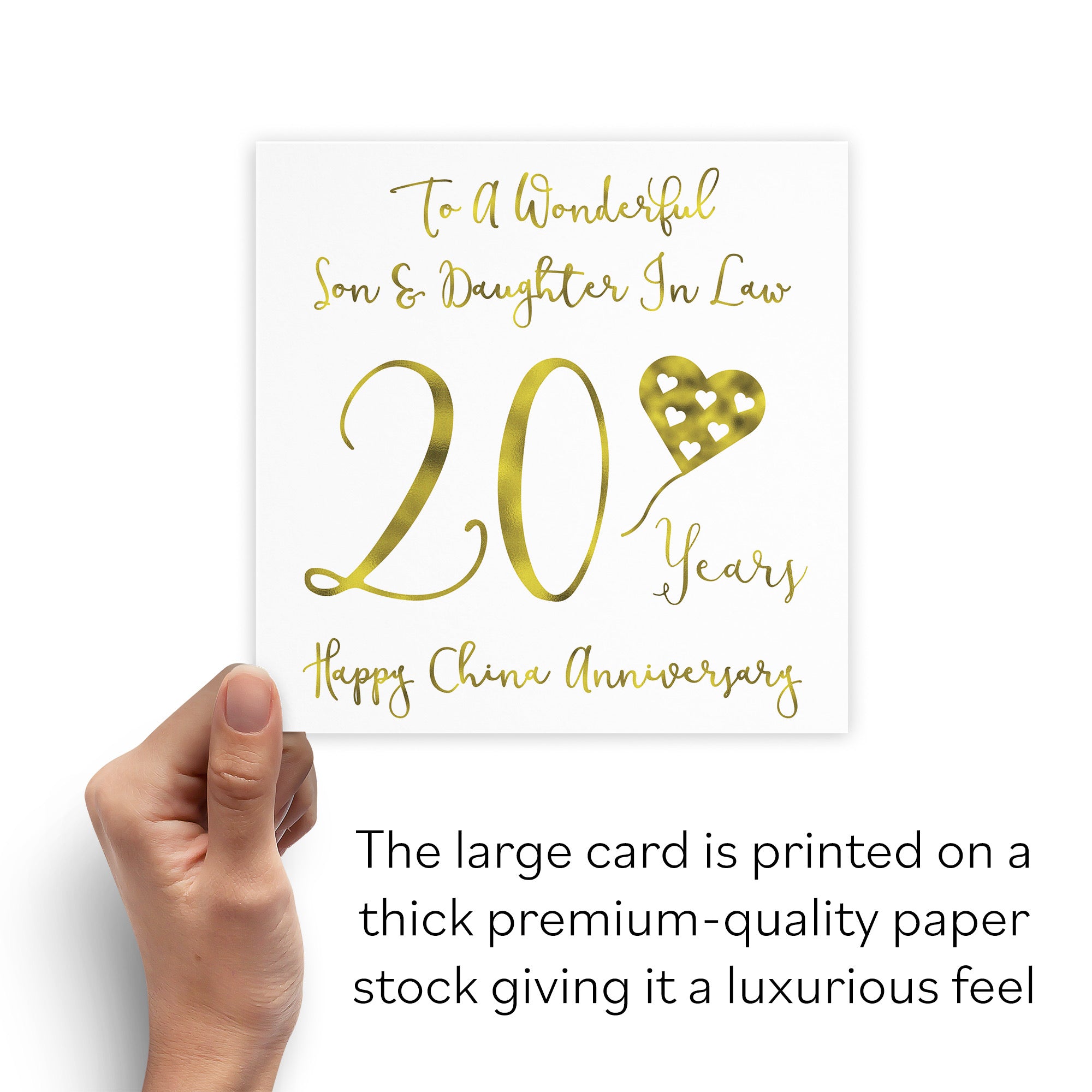 Large Son And Daughter In Law 20th Anniversary Card Milano - Default Title (B0BBRX4DCB)